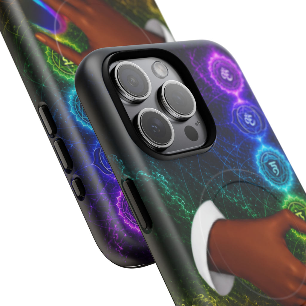 Link Hearts™ Cosmic Energy Phone Case - Chakra Healing Magnetic Phone Case