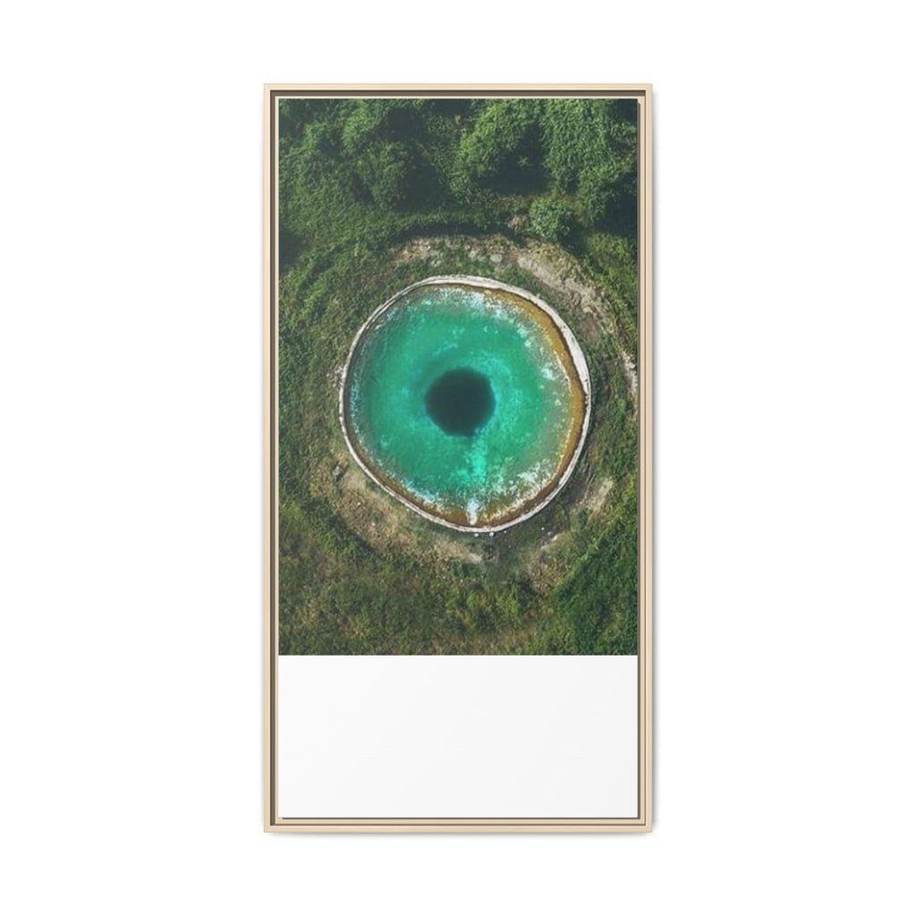 LinkHearts™ 'Sink Hole' Matte Canvas Framed Wall Art