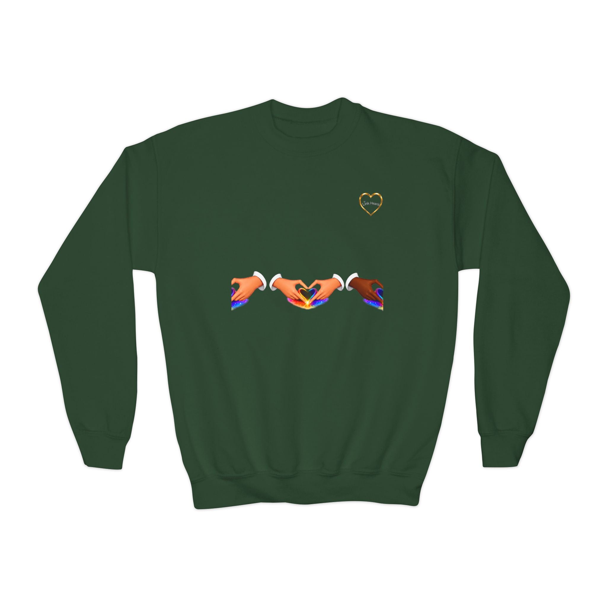 Link Hearts™ Unity Crewneck Sweatshirt — Youth Crewneck