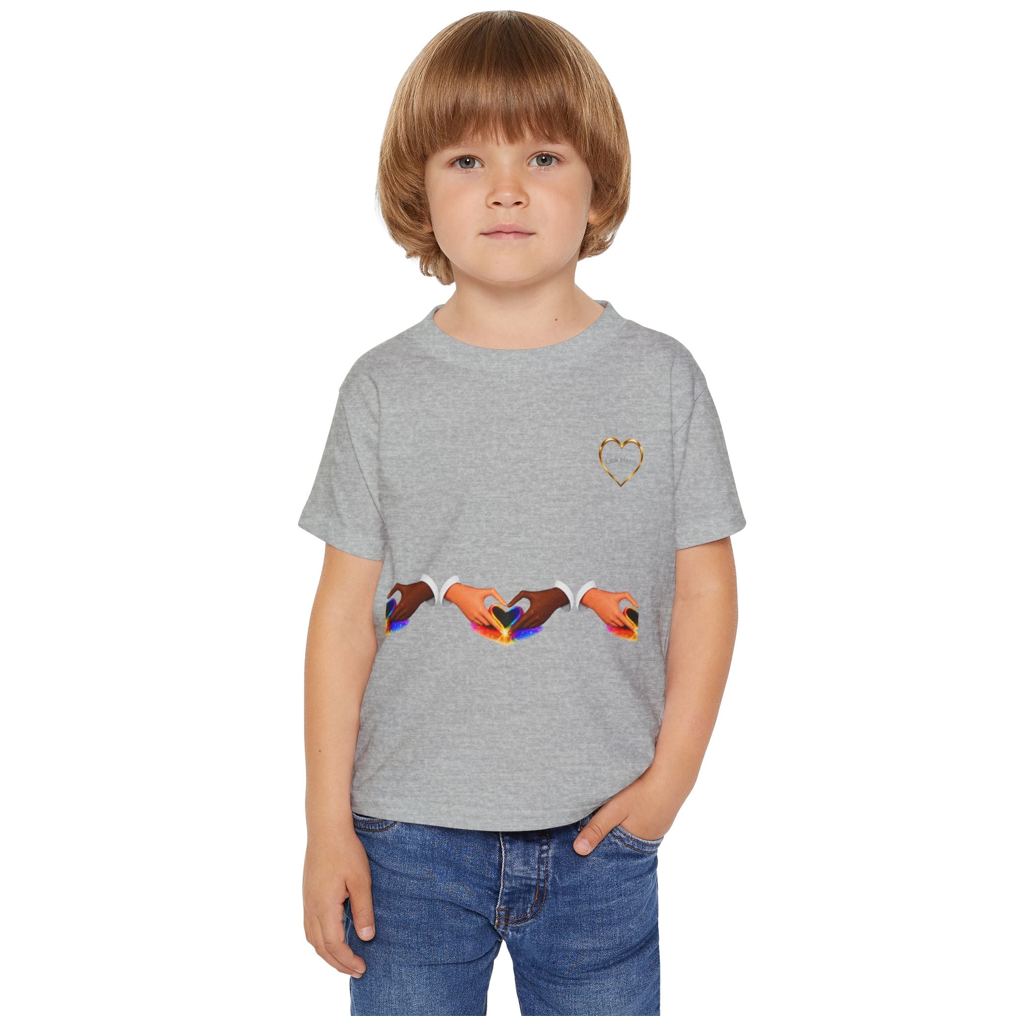 Link Hearts™  Heavy Cotton™ Toddler T-shirt