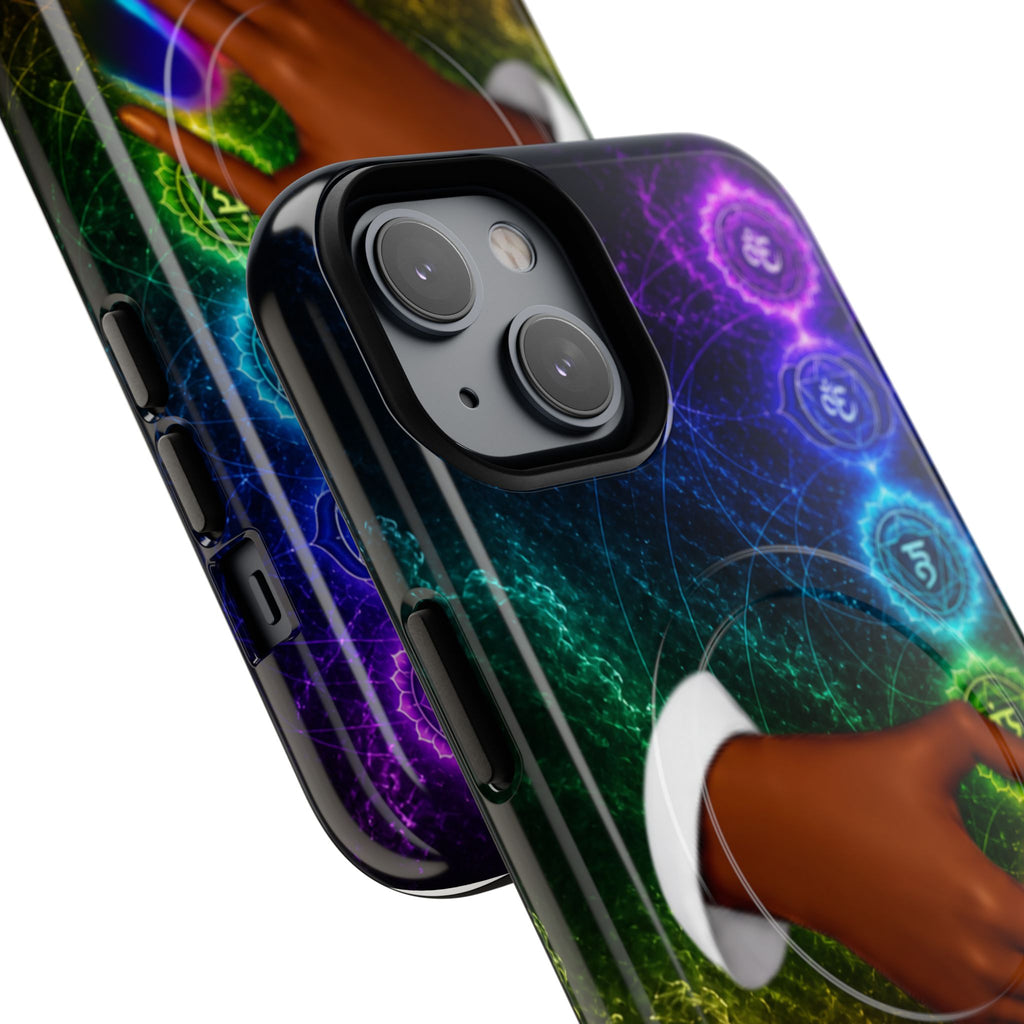 Link Hearts™ Cosmic Energy Phone Case - Chakra Healing Magnetic Phone Case