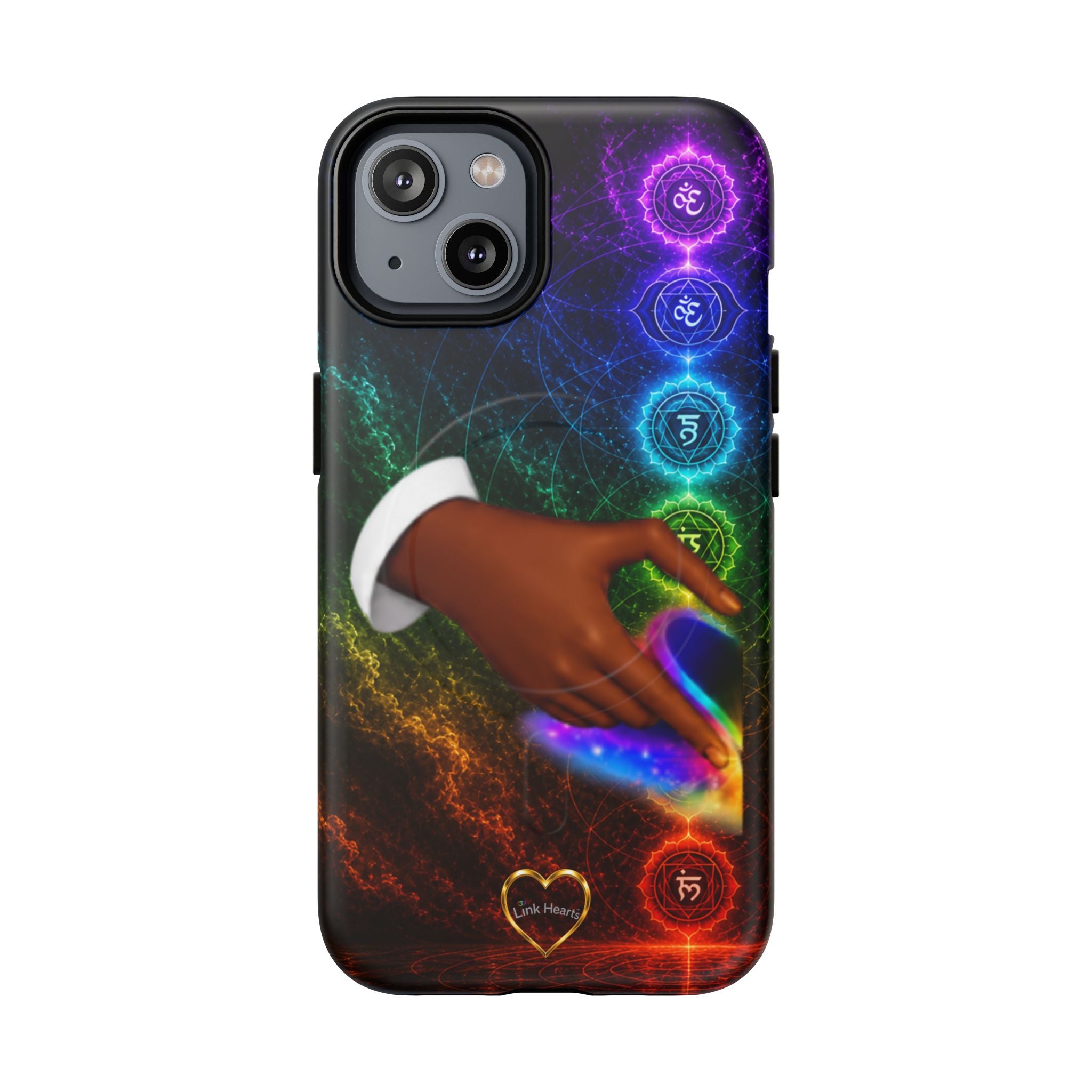 Link Hearts™ Cosmic Energy Phone Case - Chakra Healing Magnetic Phone Case