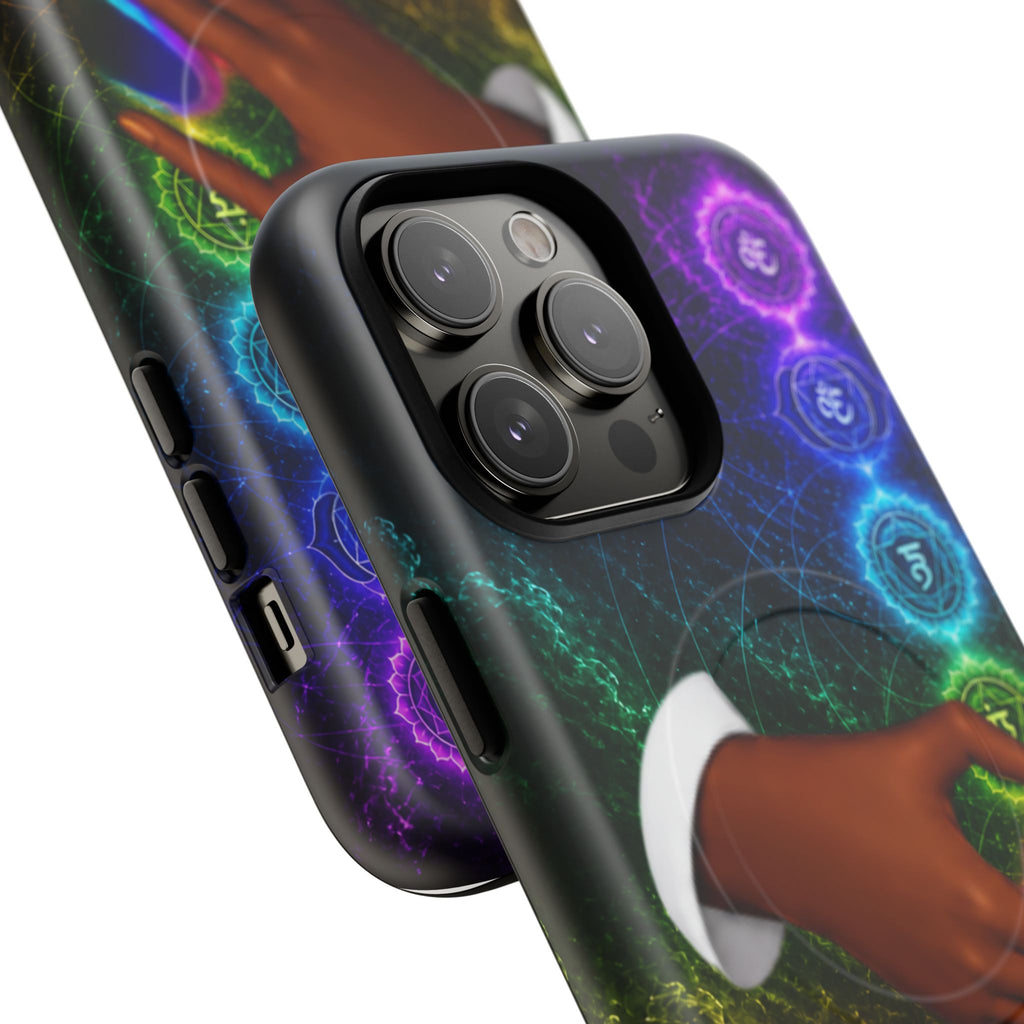 Link Hearts™ Cosmic Energy Phone Case - Chakra Healing Magnetic Phone Case
