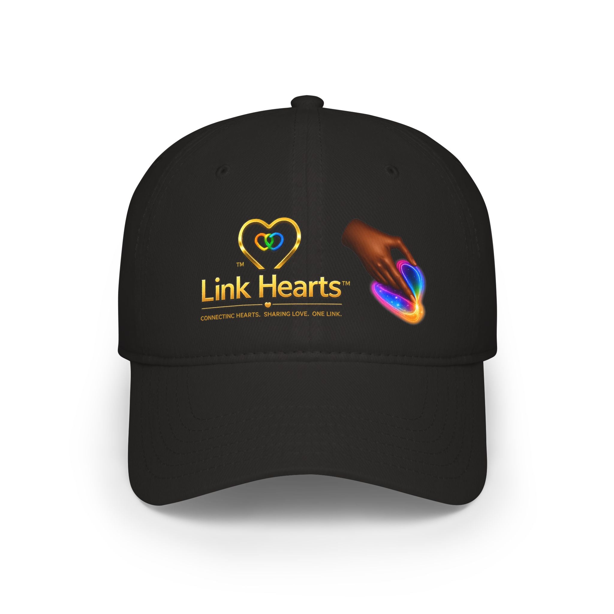Low Profile Baseball Cap — "Link Hearts" Charity Logo Hat
