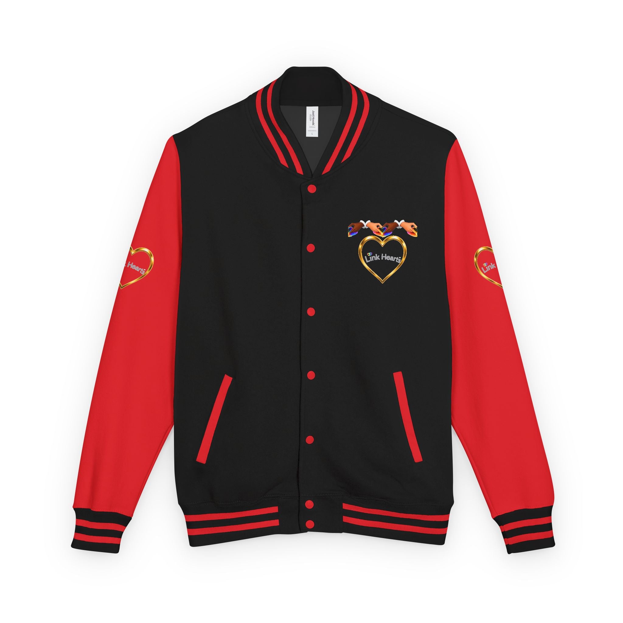 Link Hearts™ Premium Varsity Jacket – Wear the Movement.