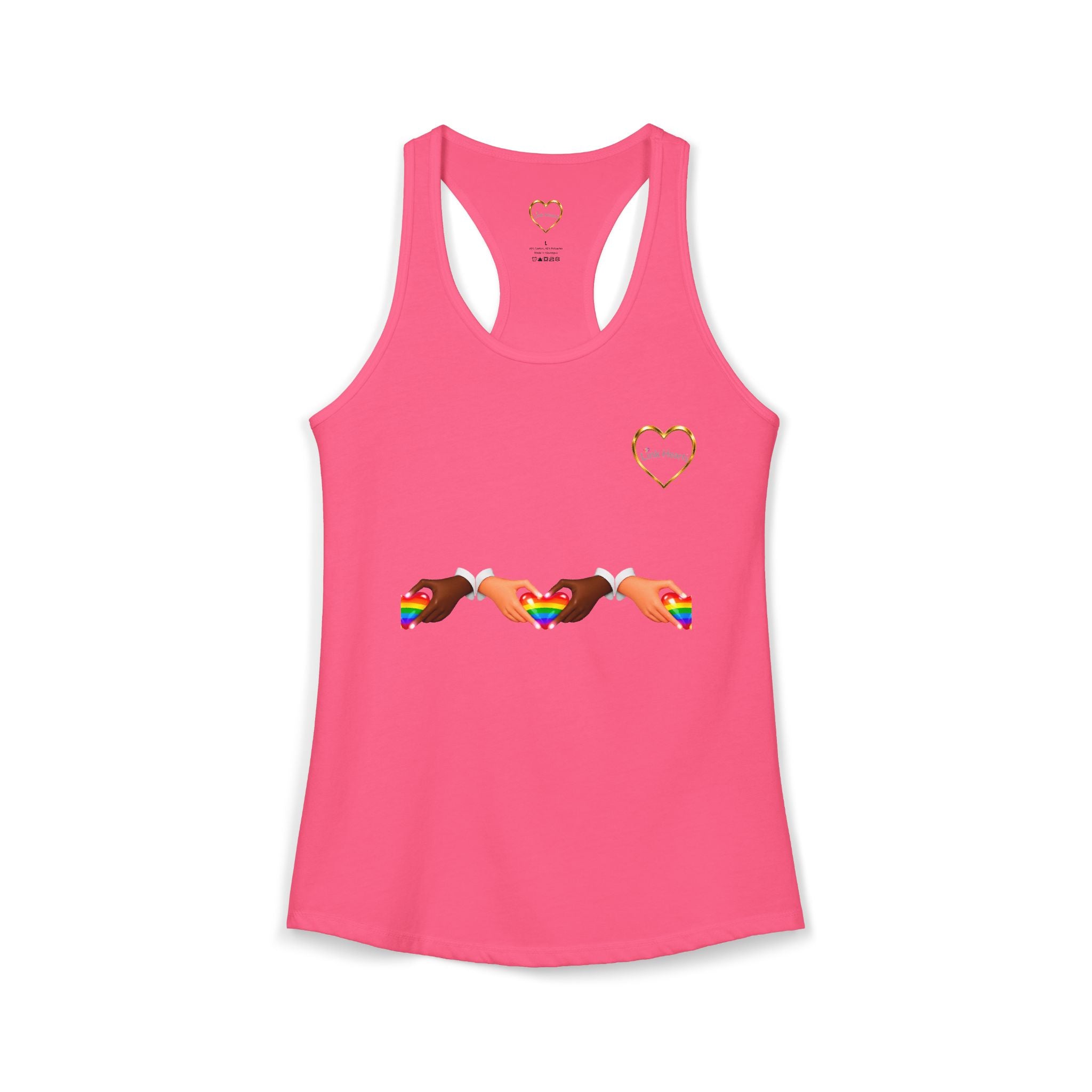 Link Hearts™ Women’s Ideal Racerback Tank – Wear Unity With Every Move.