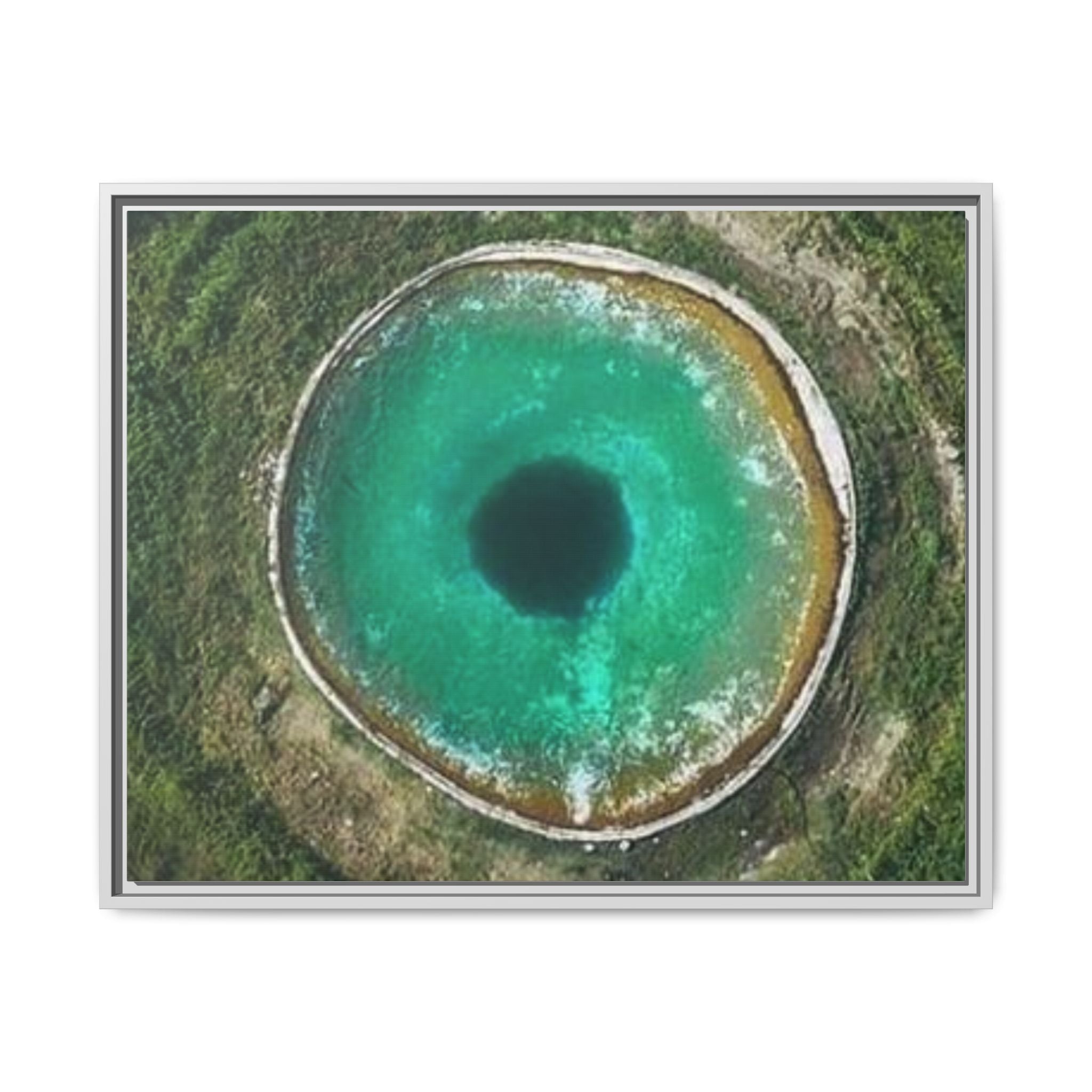 LinkHearts™ 'Sink Hole' Matte Canvas Framed Wall Art