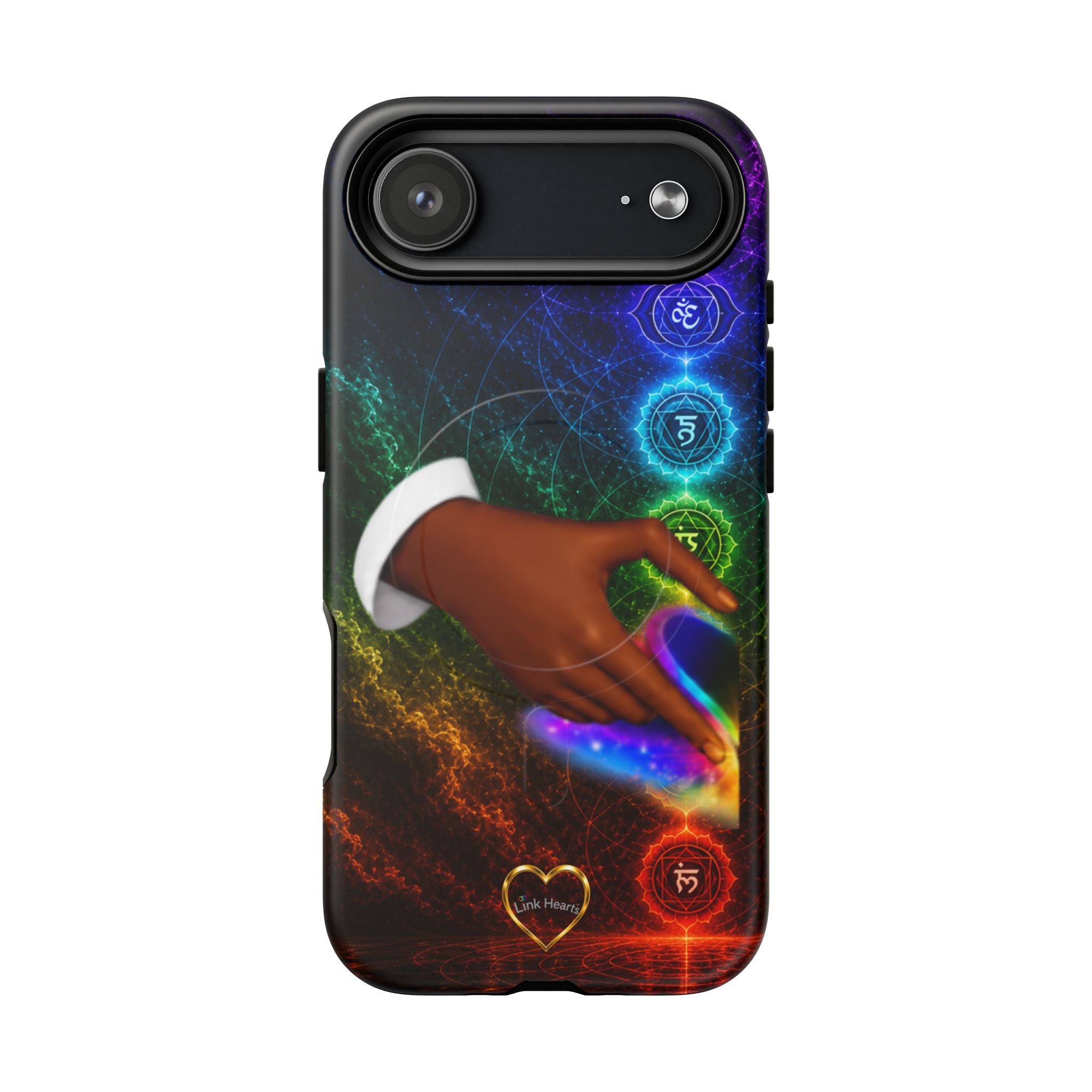 Link Hearts™ Cosmic Energy Phone Case - Chakra Healing Magnetic Phone Case