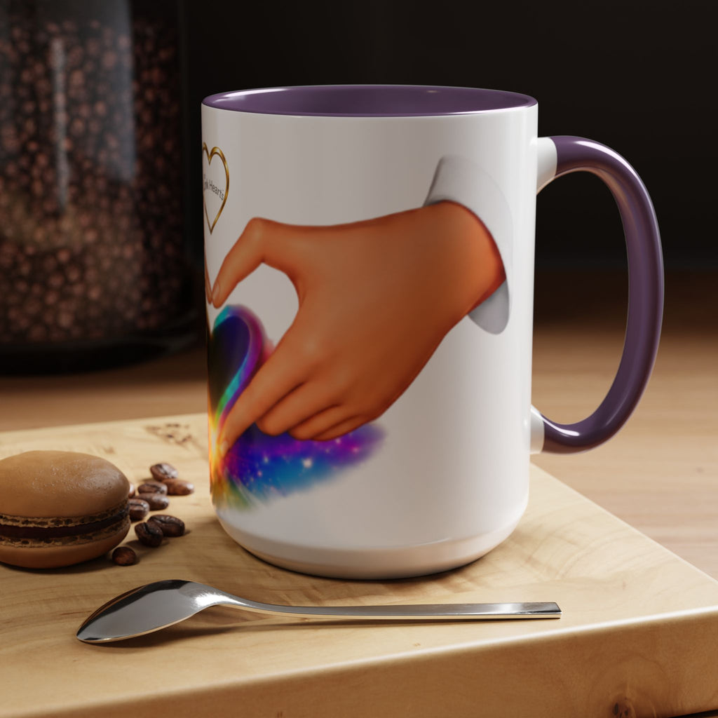Link Hearts™ - Rainbow Heart Mug.