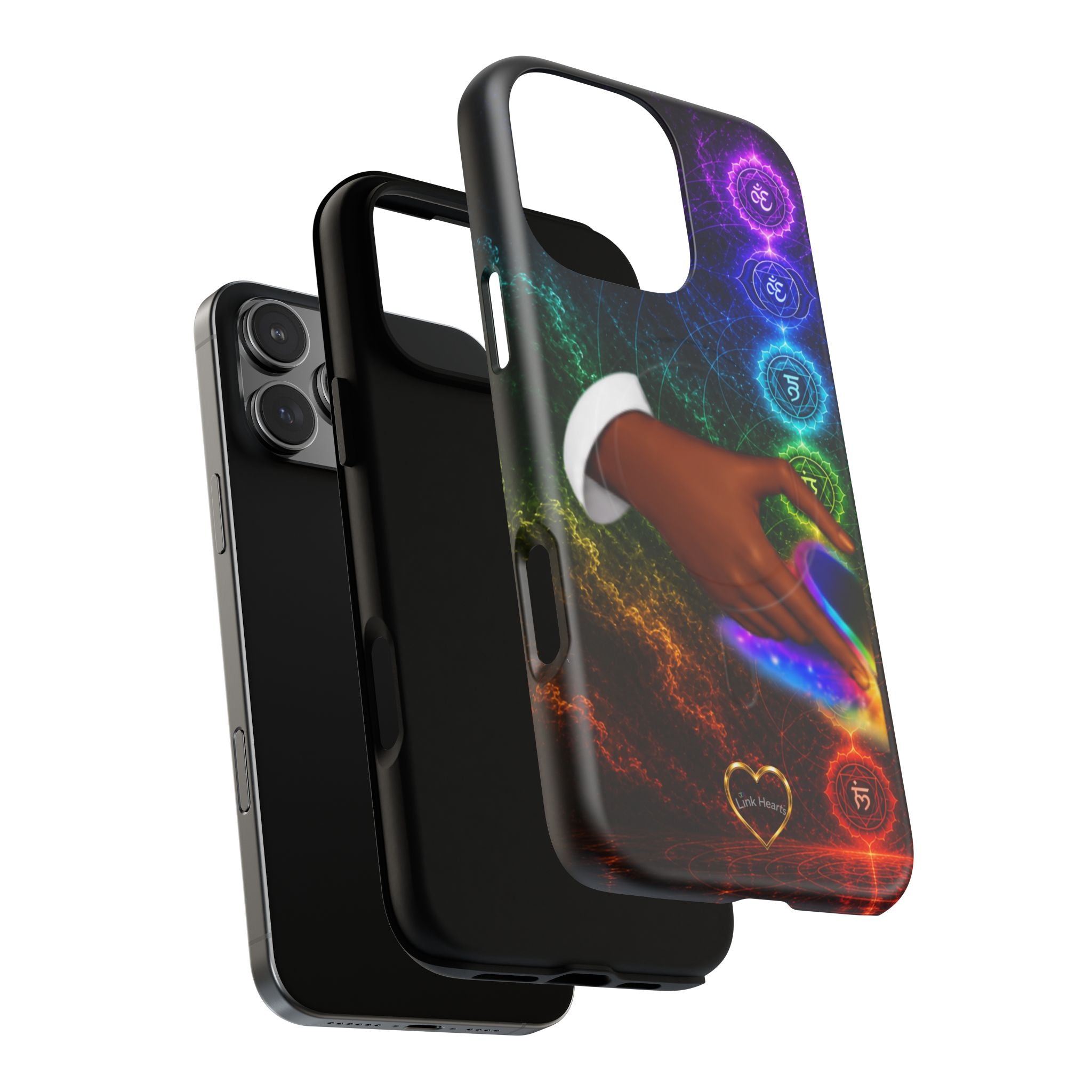 Link Hearts™ Cosmic Energy Phone Case - Chakra Healing Magnetic Phone Case