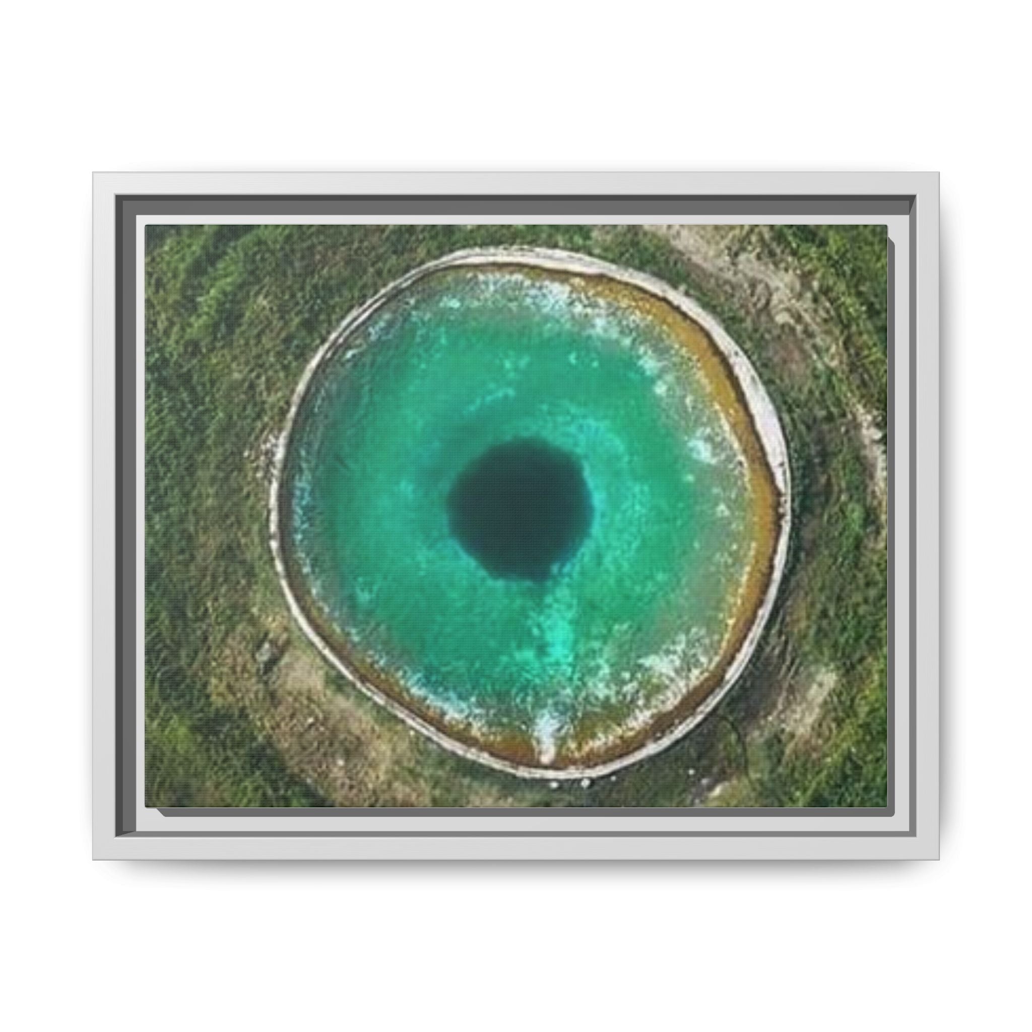 LinkHearts™ 'Sink Hole' Matte Canvas Framed Wall Art