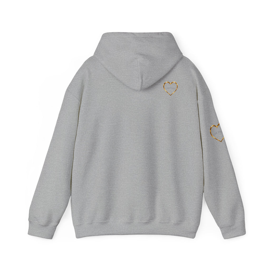 Hoodie — Rainbow Heart Hands Graphic Pullover