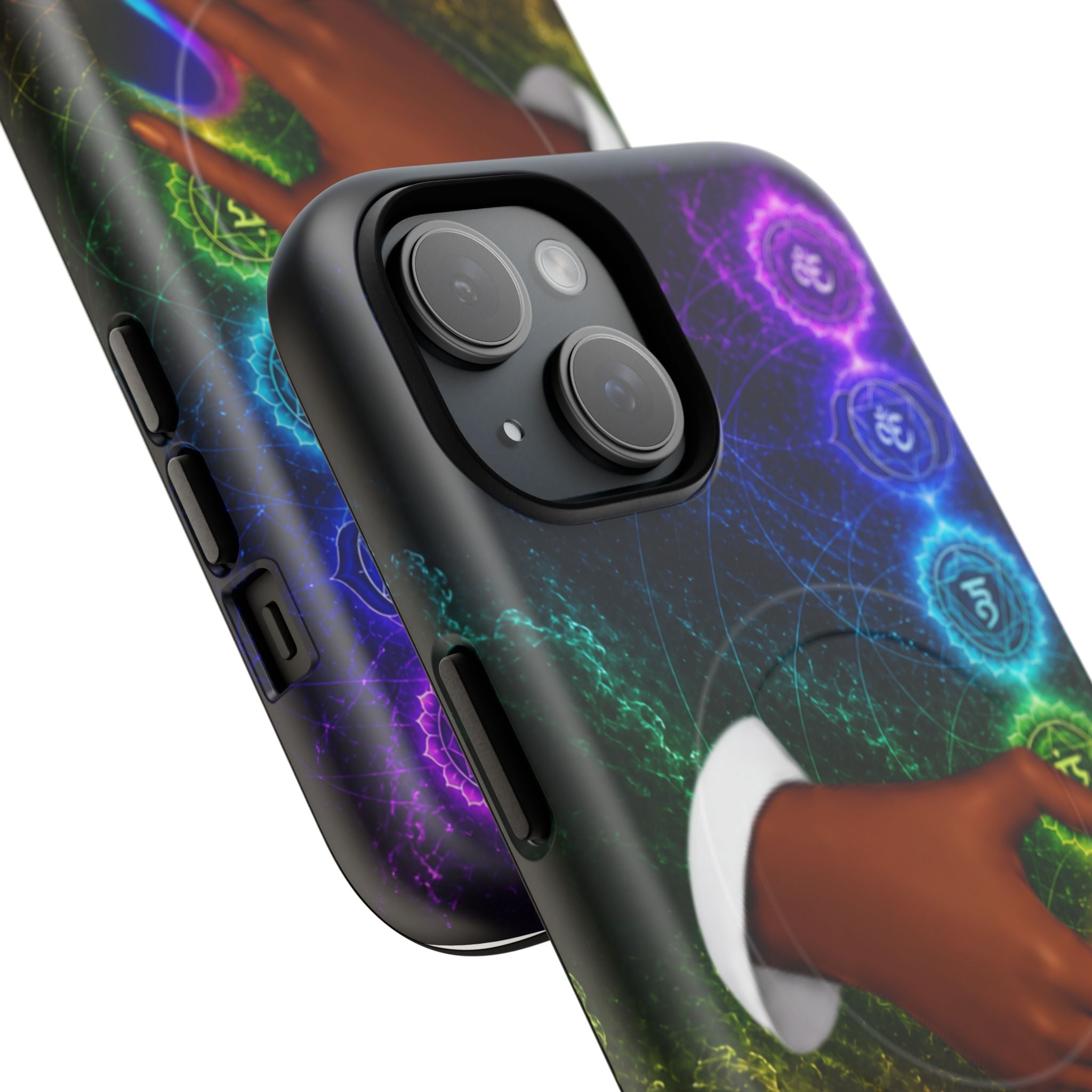 Link Hearts™ Cosmic Energy Phone Case - Chakra Healing Magnetic Phone Case