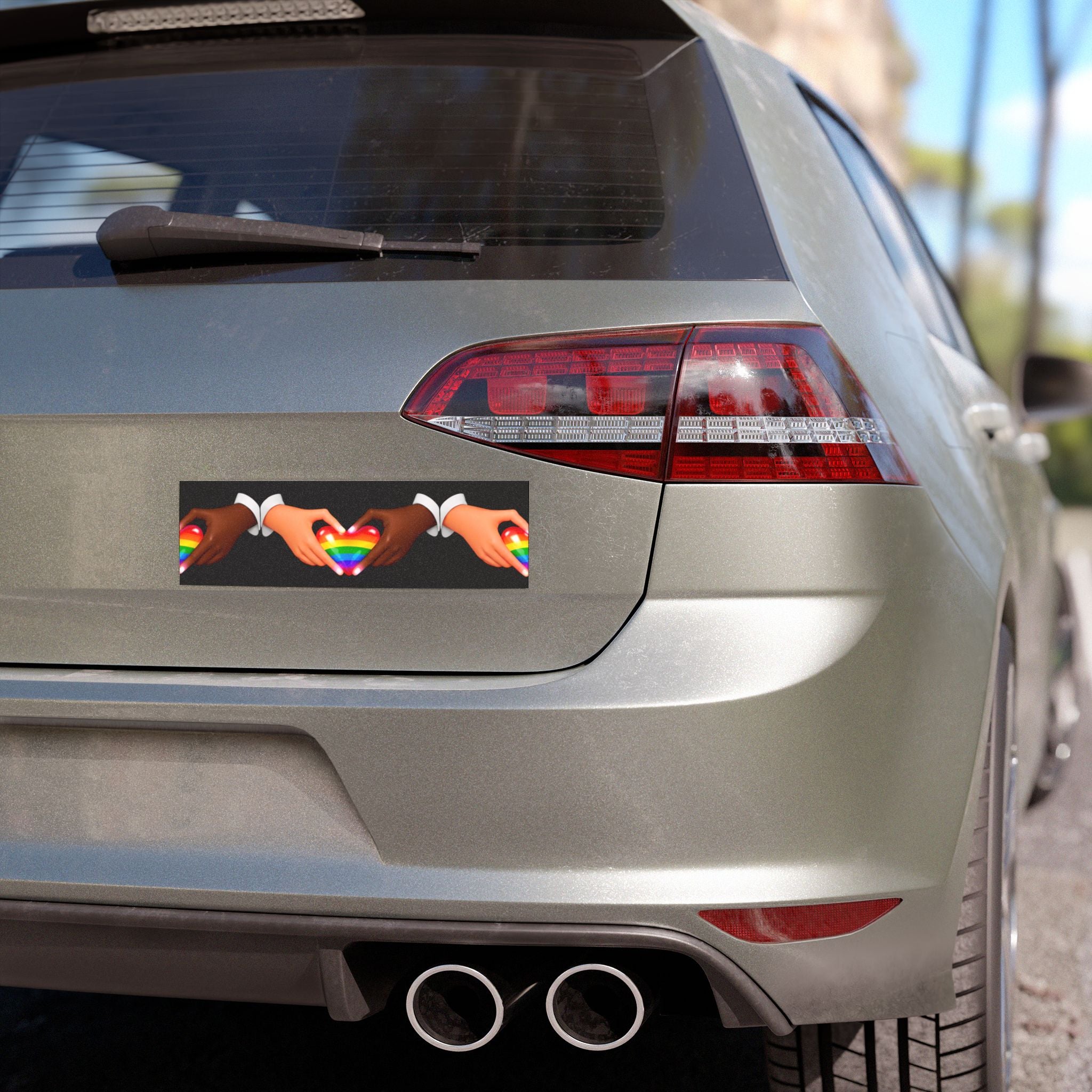 Link Hearts™ Car Magnet – Drive with Connection.
