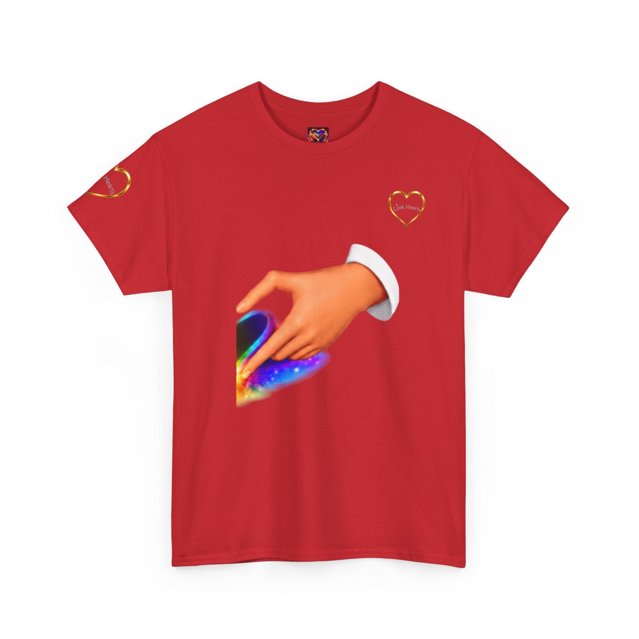 Link Hearts Unisex Tee - Celebrate Connection with Matching Shirt Set