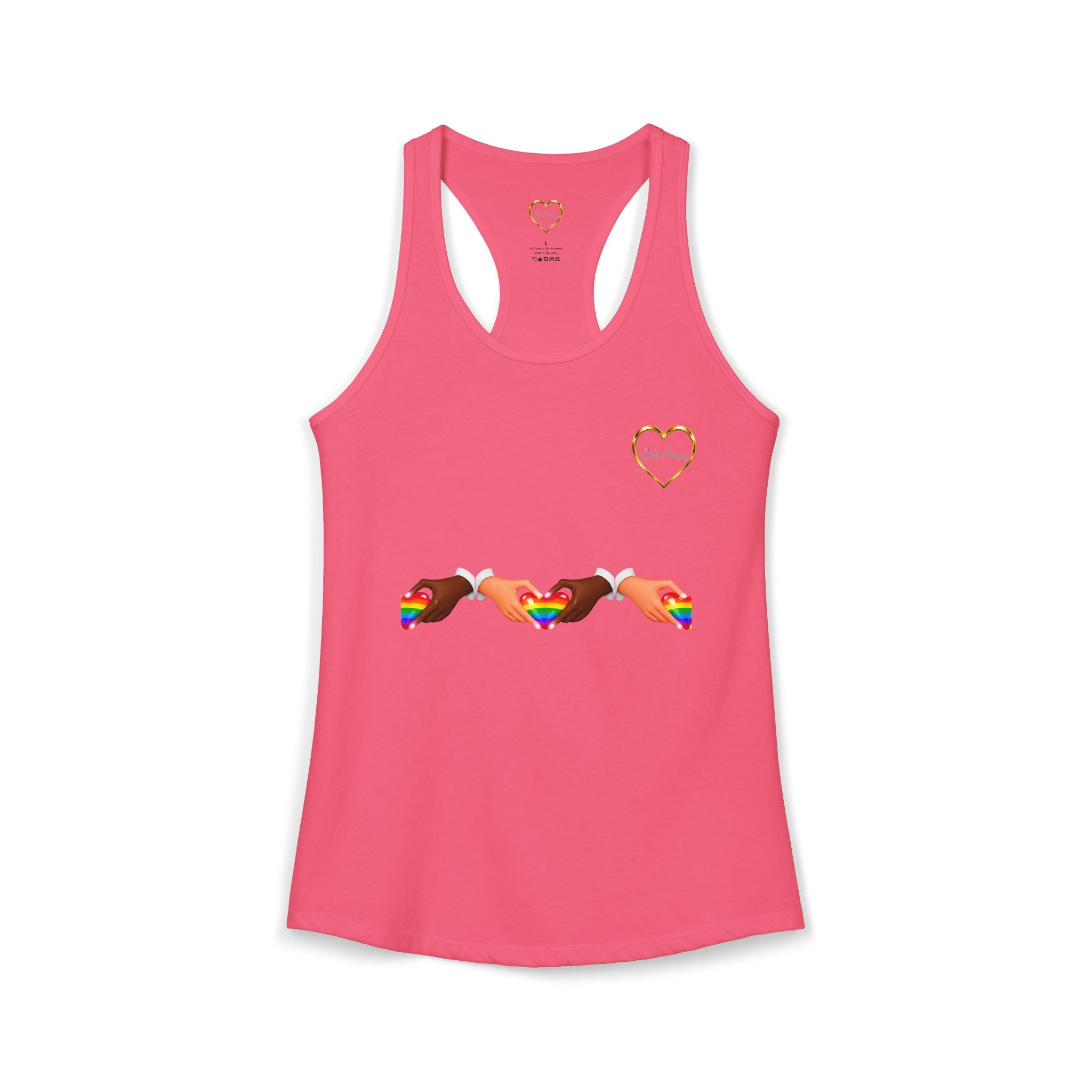 Link Hearts™ Women’s Ideal Racerback Tank – Wear Unity With Every Move.