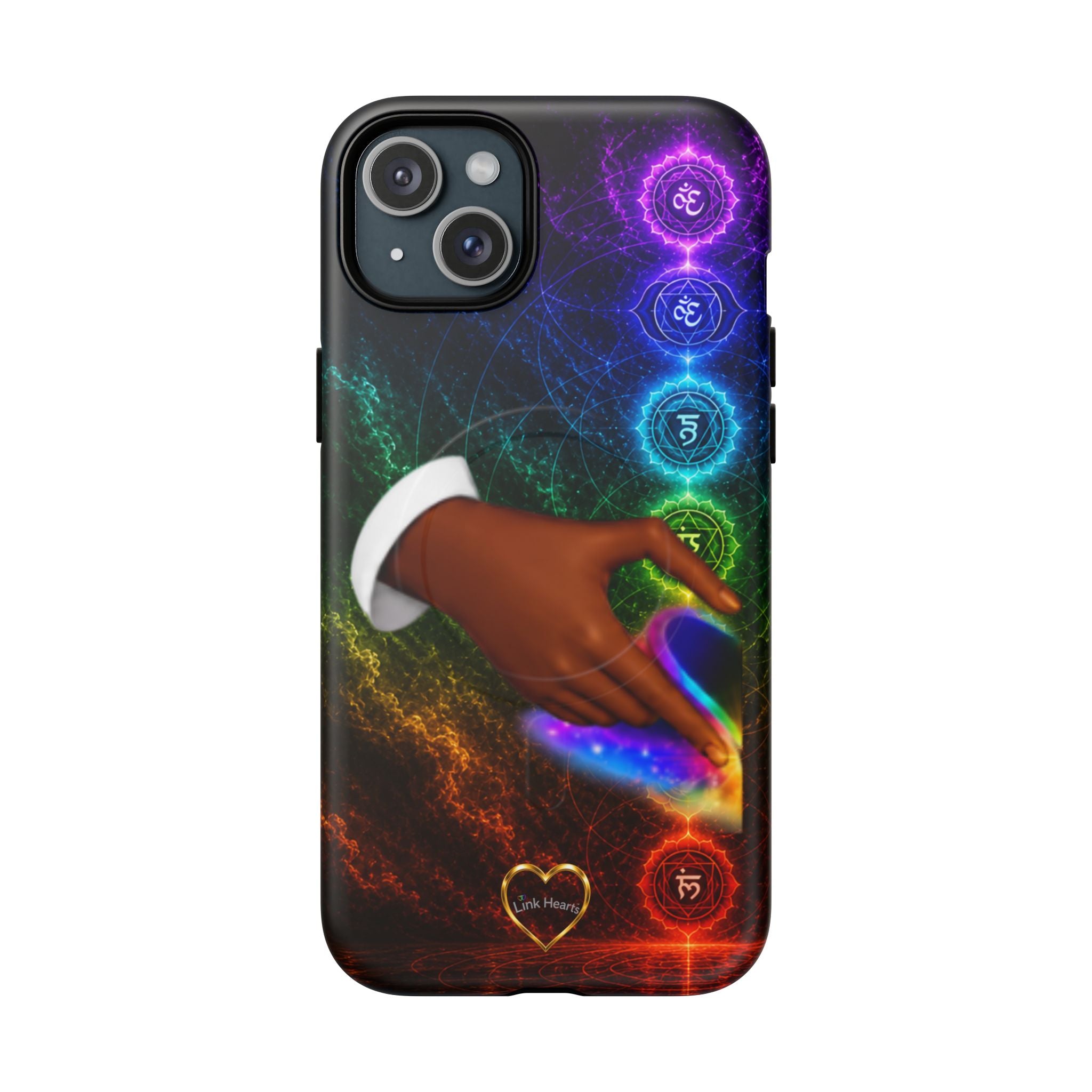 Link Hearts™ Cosmic Energy Phone Case - Chakra Healing Magnetic Phone Case