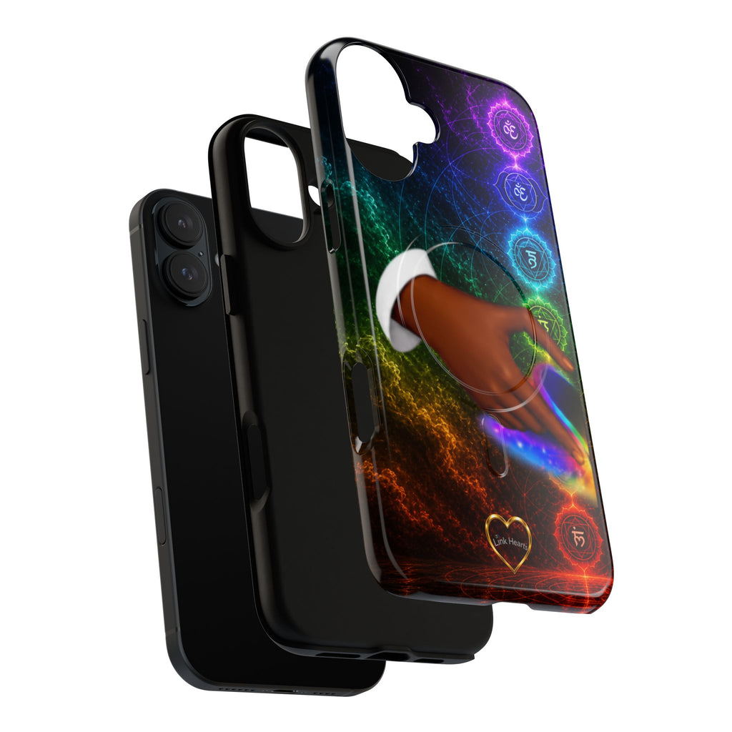 Link Hearts™ Cosmic Energy Phone Case - Chakra Healing Magnetic Phone Case