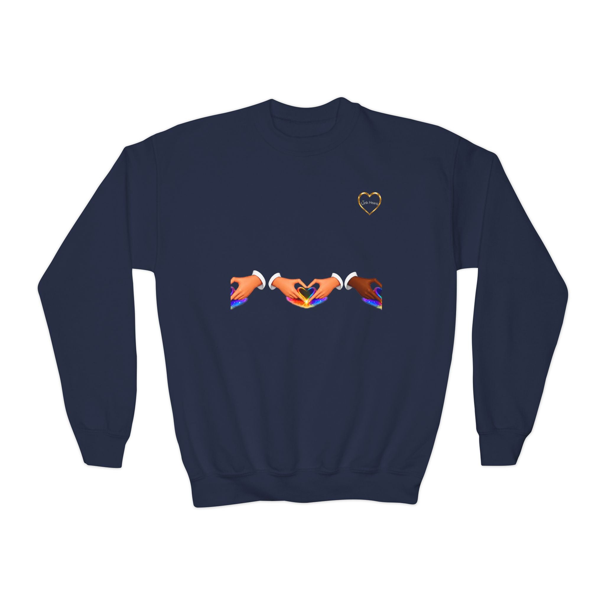 Link Hearts™ Unity Crewneck Sweatshirt — Youth Crewneck