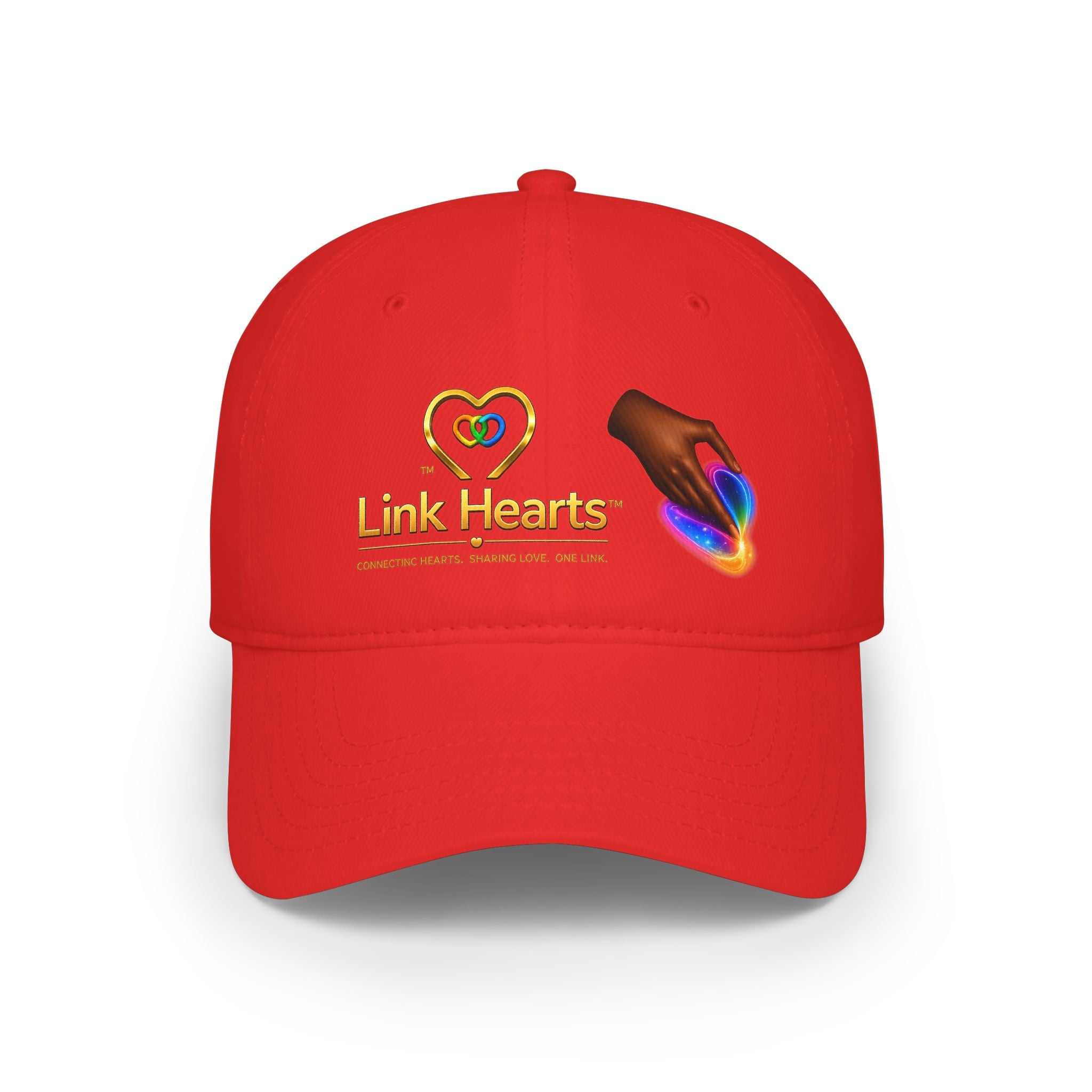 Low Profile Baseball Cap — "Link Hearts" Charity Logo Hat