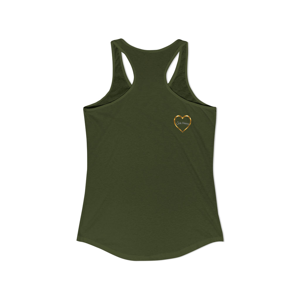 Link Hearts™ Women’s Ideal Racerback Tank – Wear Unity With Every Move.
