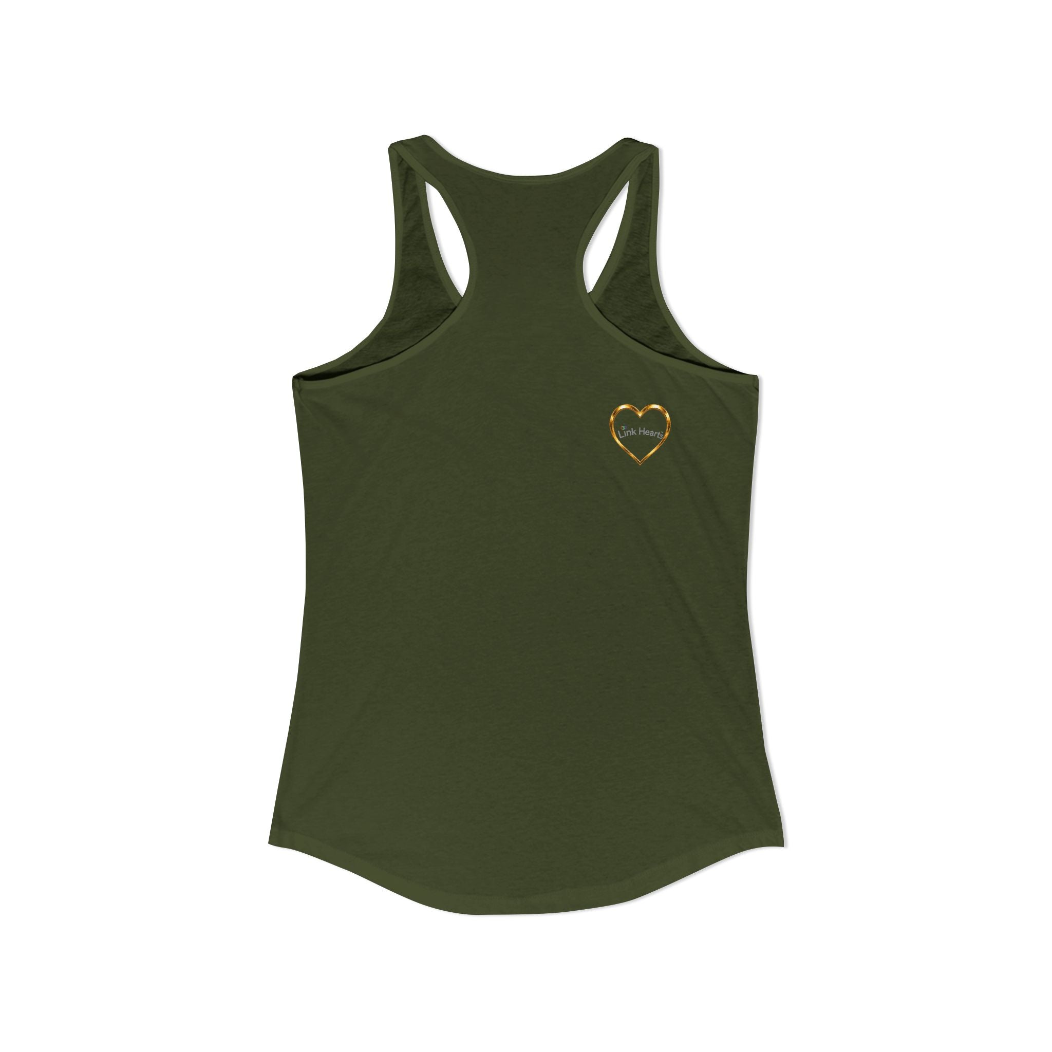 Link Hearts™ Women’s Ideal Racerback Tank – Wear Unity With Every Move.