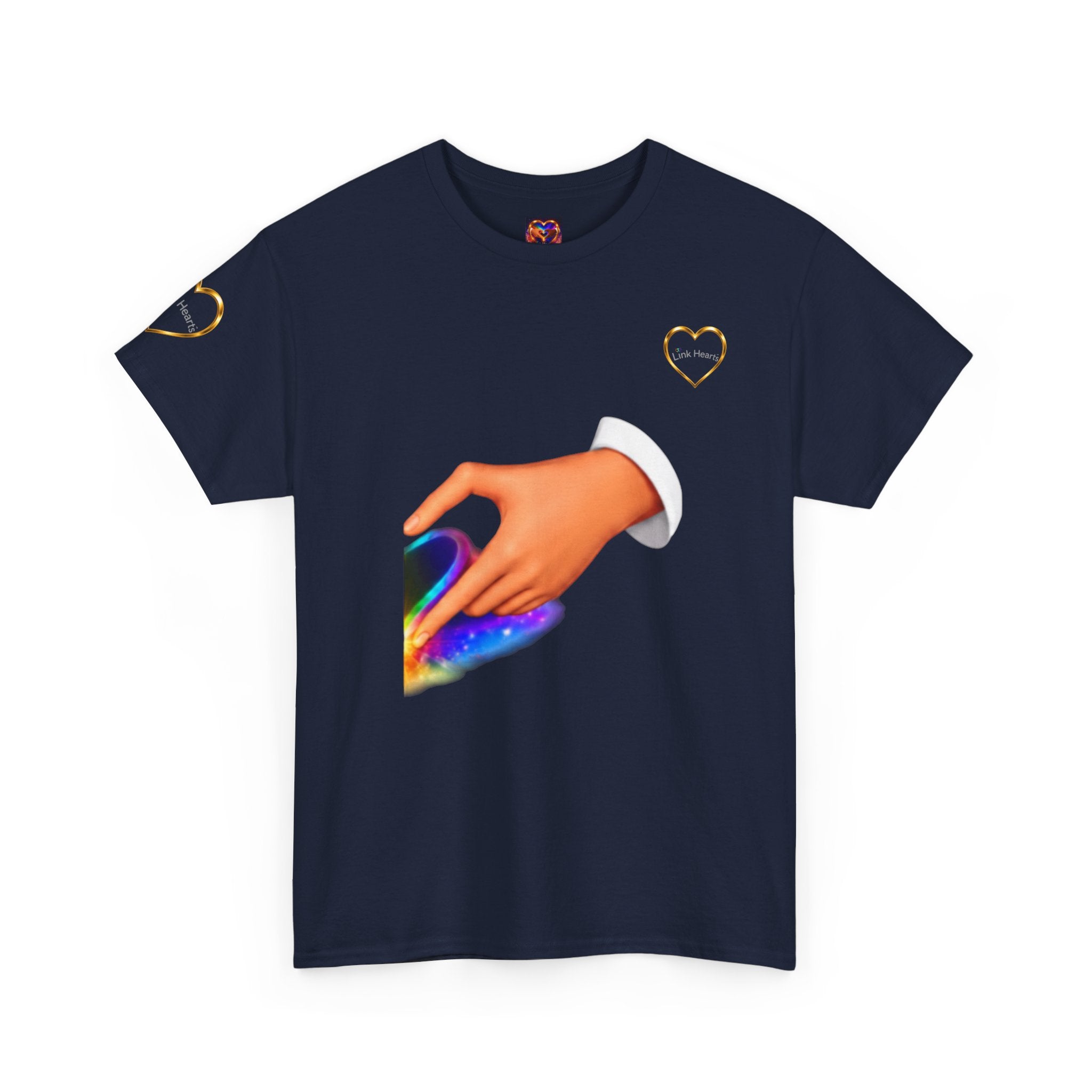 Link Hearts Unisex Tee - Celebrate Connection with Matching Shirt Set