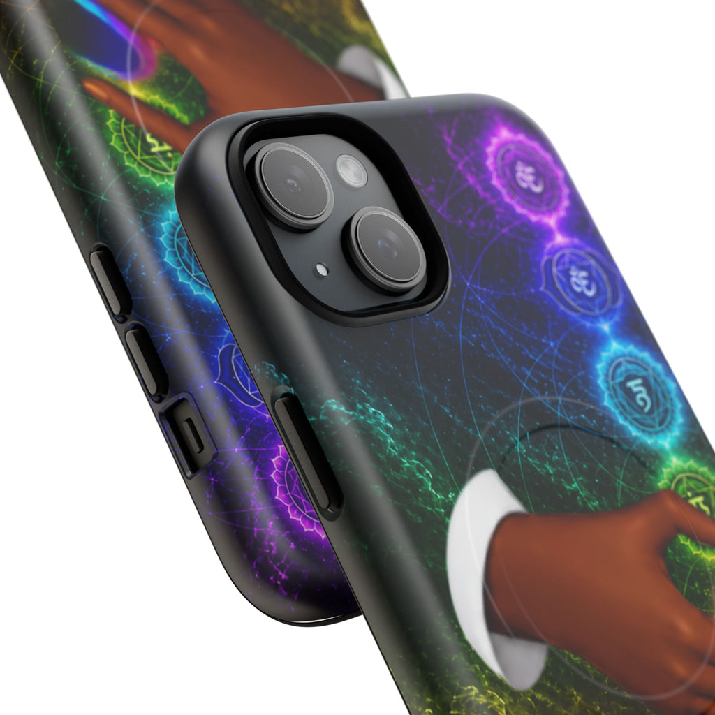 Link Hearts™ Cosmic Energy Phone Case - Chakra Healing Magnetic Phone Case
