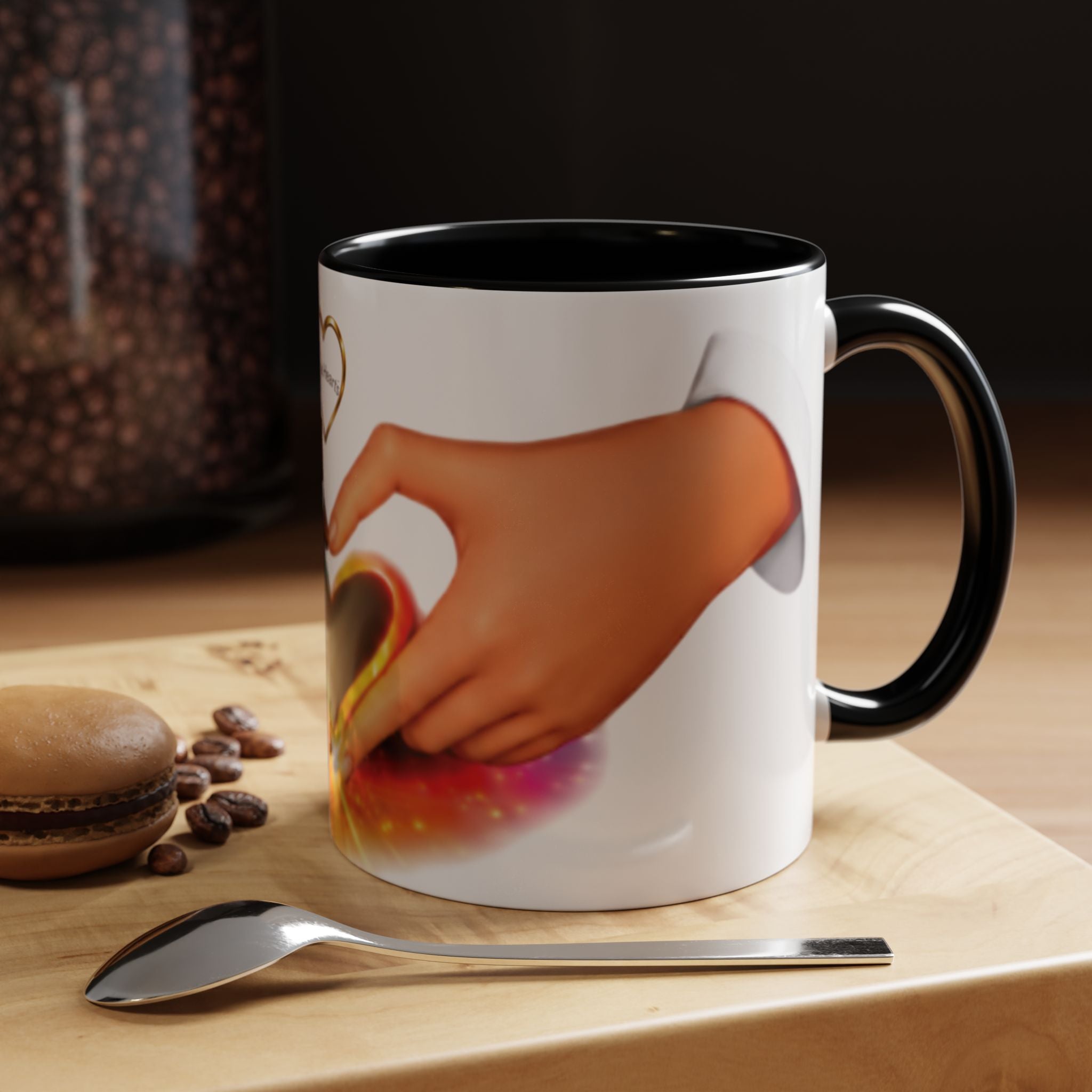 Link Hearts™ - Rainbow Unity Heart Mug.