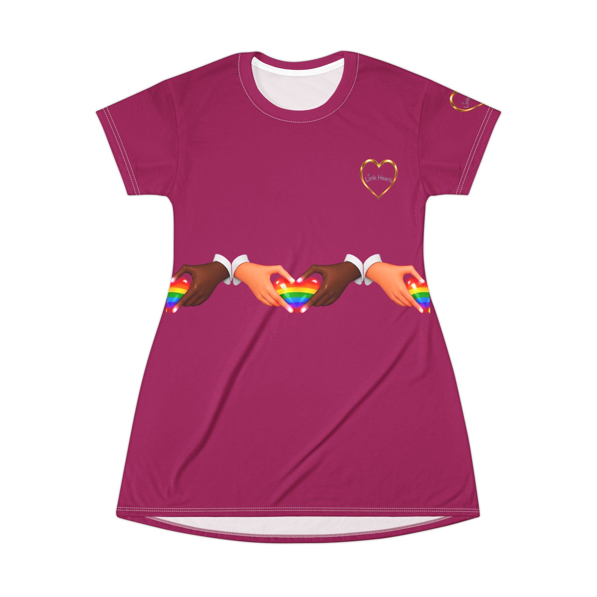 Link Hearts™ - T shirt Dress