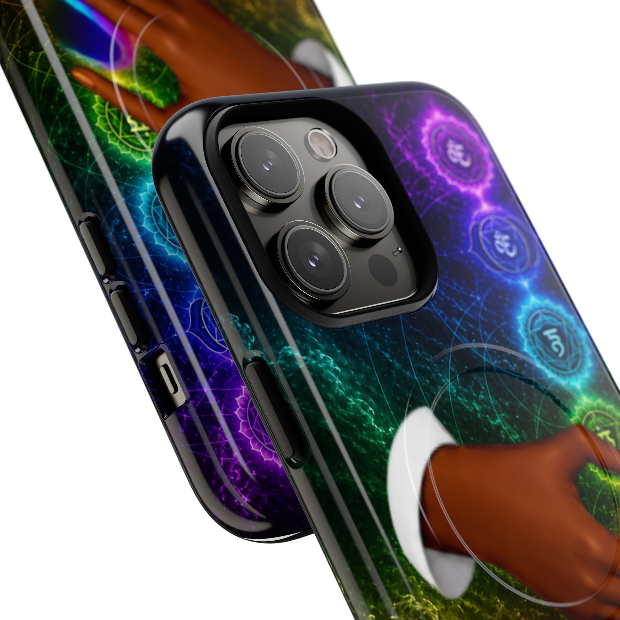 Link Hearts™ Cosmic Energy Phone Case - Chakra Healing Magnetic Phone Case