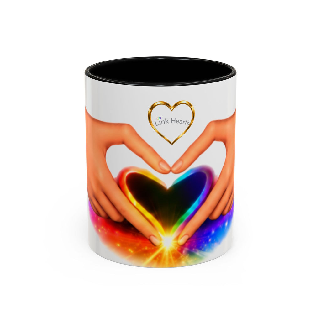 Link Hearts™ - Rainbow Heart Mug.