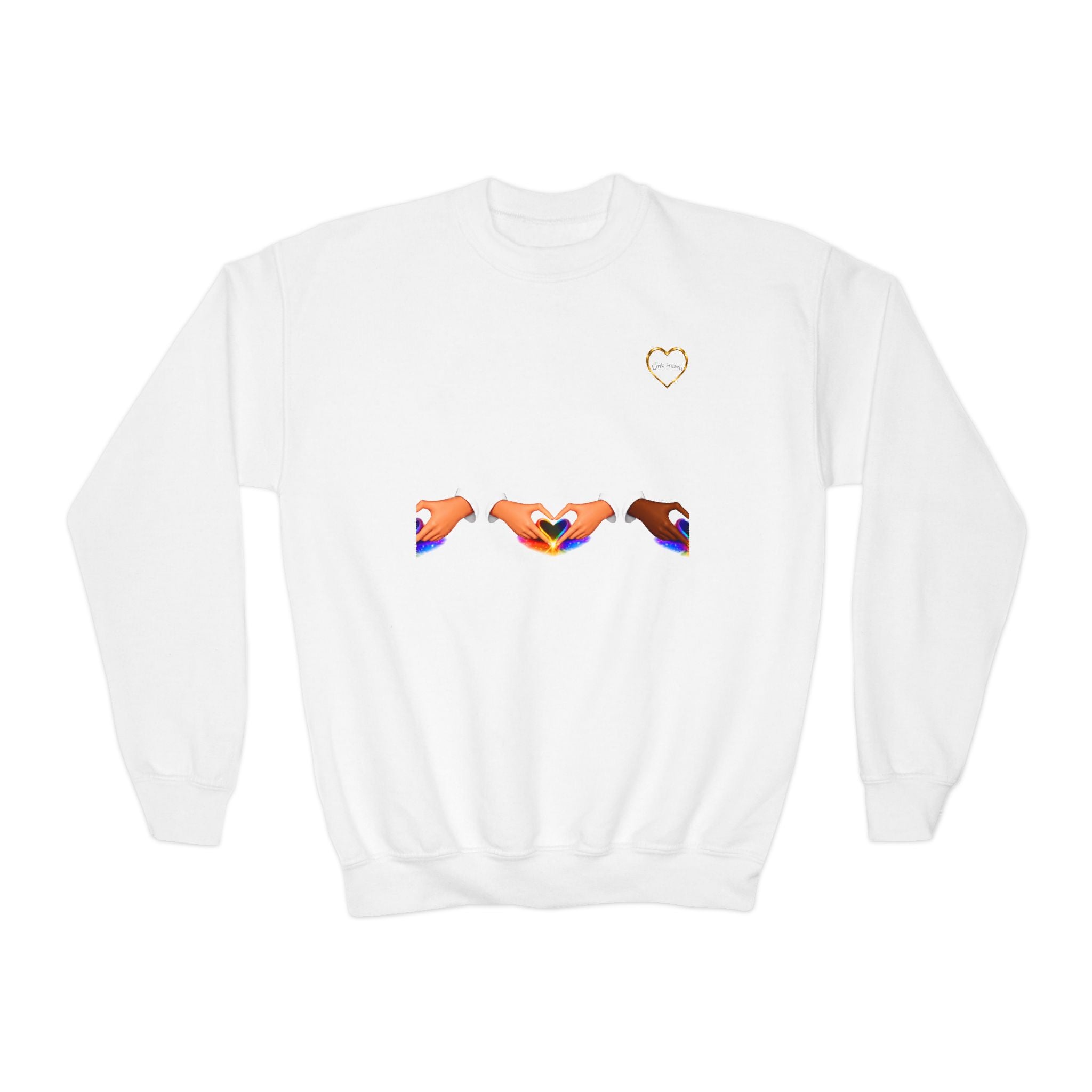 Link Hearts™ Unity Crewneck Sweatshirt — Youth Crewneck