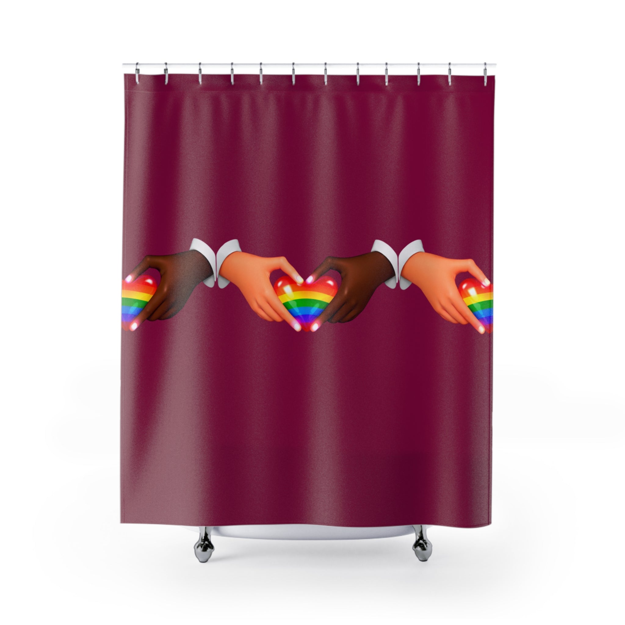 Link Hearts™ Unity Shower Curtain