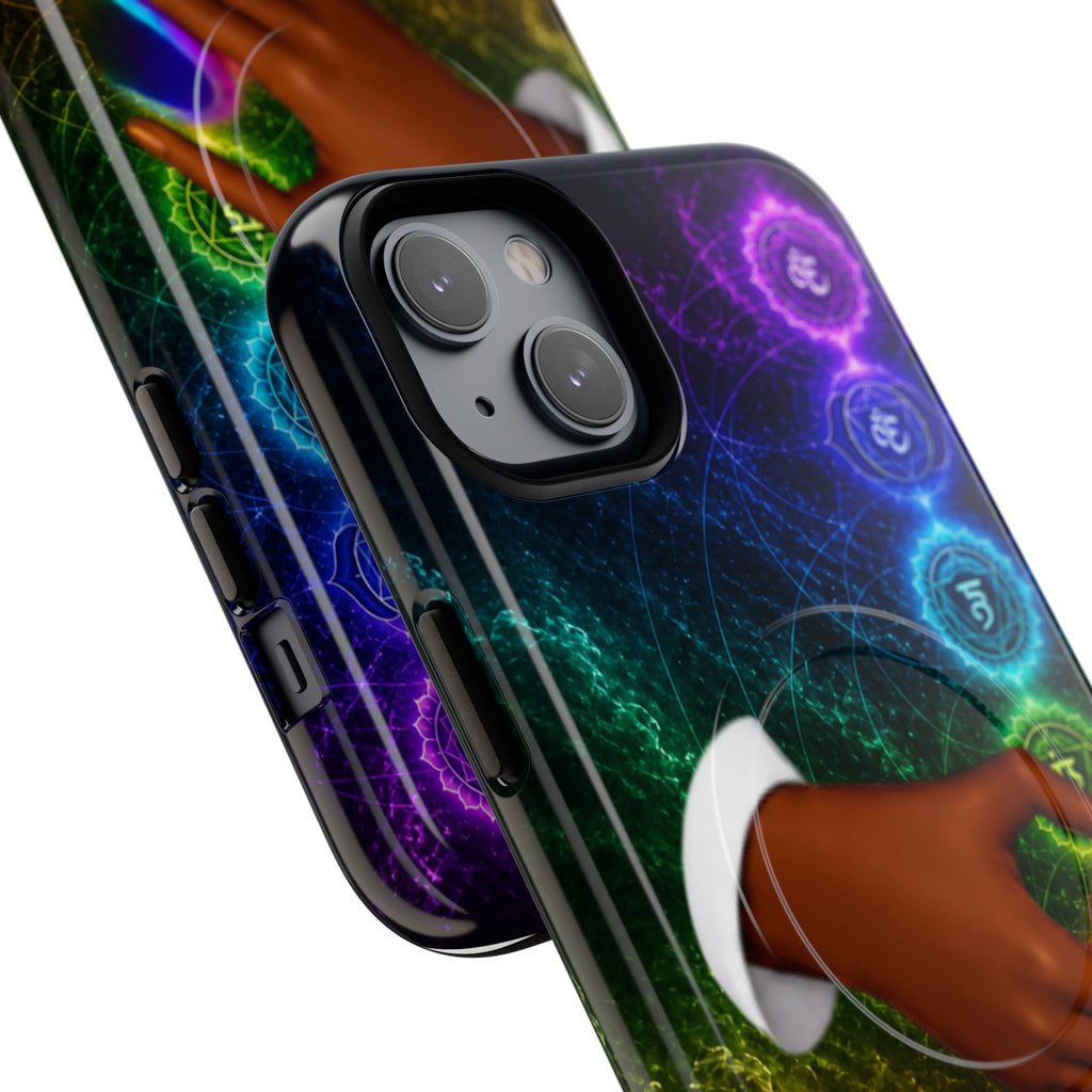 Link Hearts™ Cosmic Energy Phone Case - Chakra Healing Magnetic Phone Case