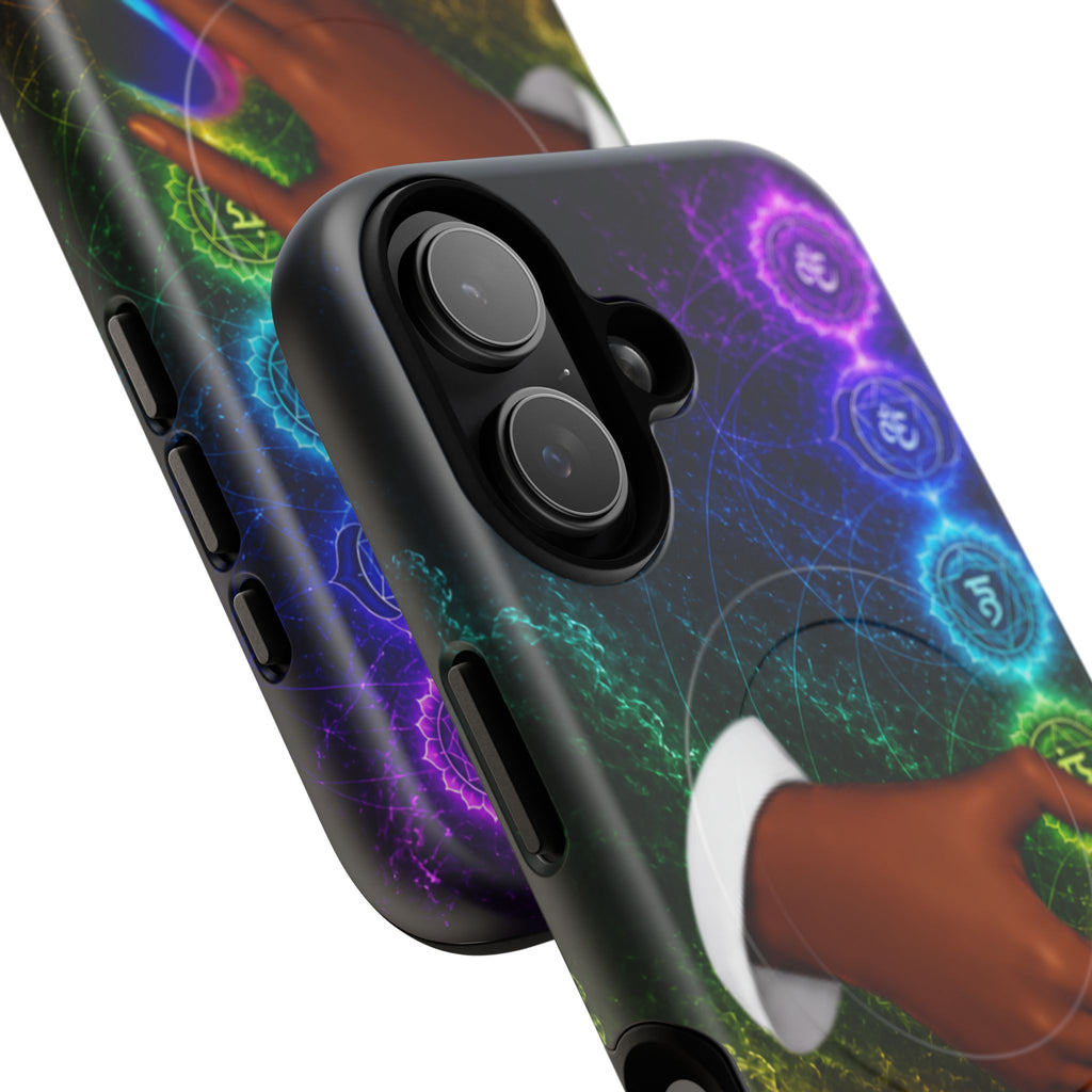 Link Hearts™ Cosmic Energy Phone Case - Chakra Healing Magnetic Phone Case