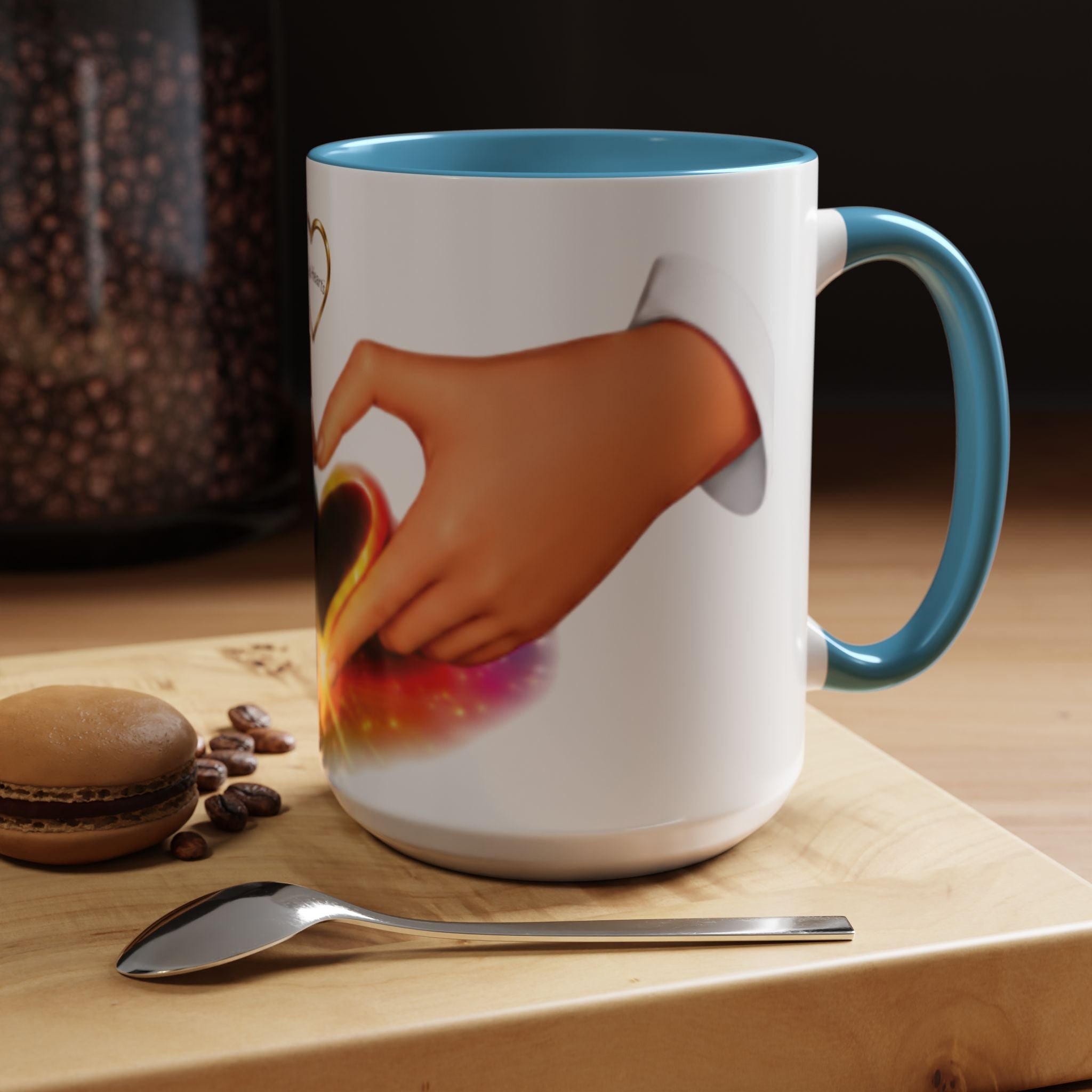 Link Hearts™ - Rainbow Unity Heart Mug.