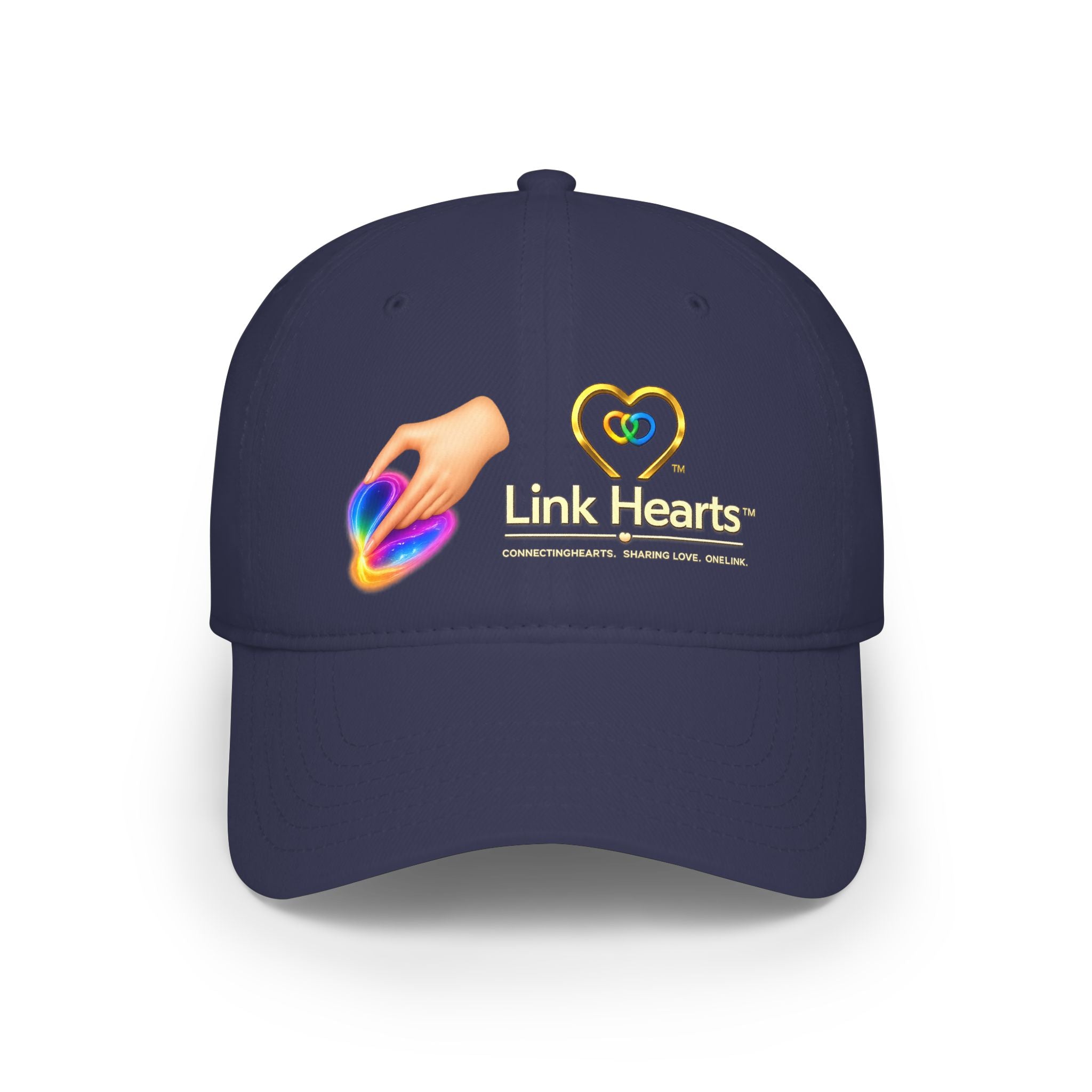 Link Hearts Couples Baseball Cap — Heartcare Charity Logo Hat
