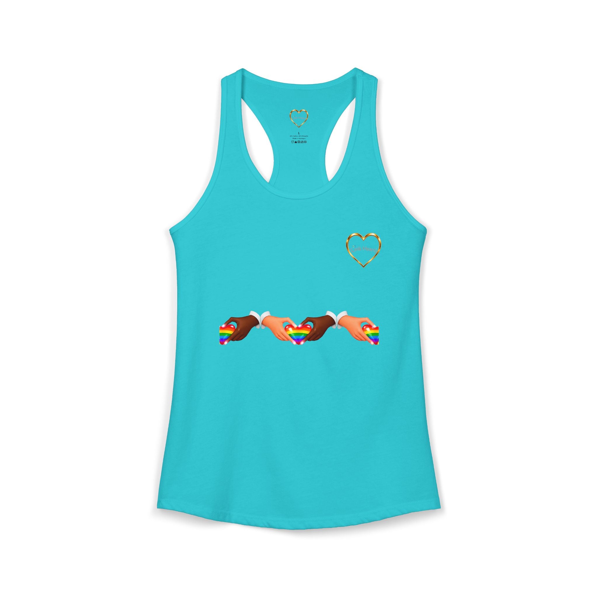 Link Hearts™ Women’s Ideal Racerback Tank – Wear Unity With Every Move.
