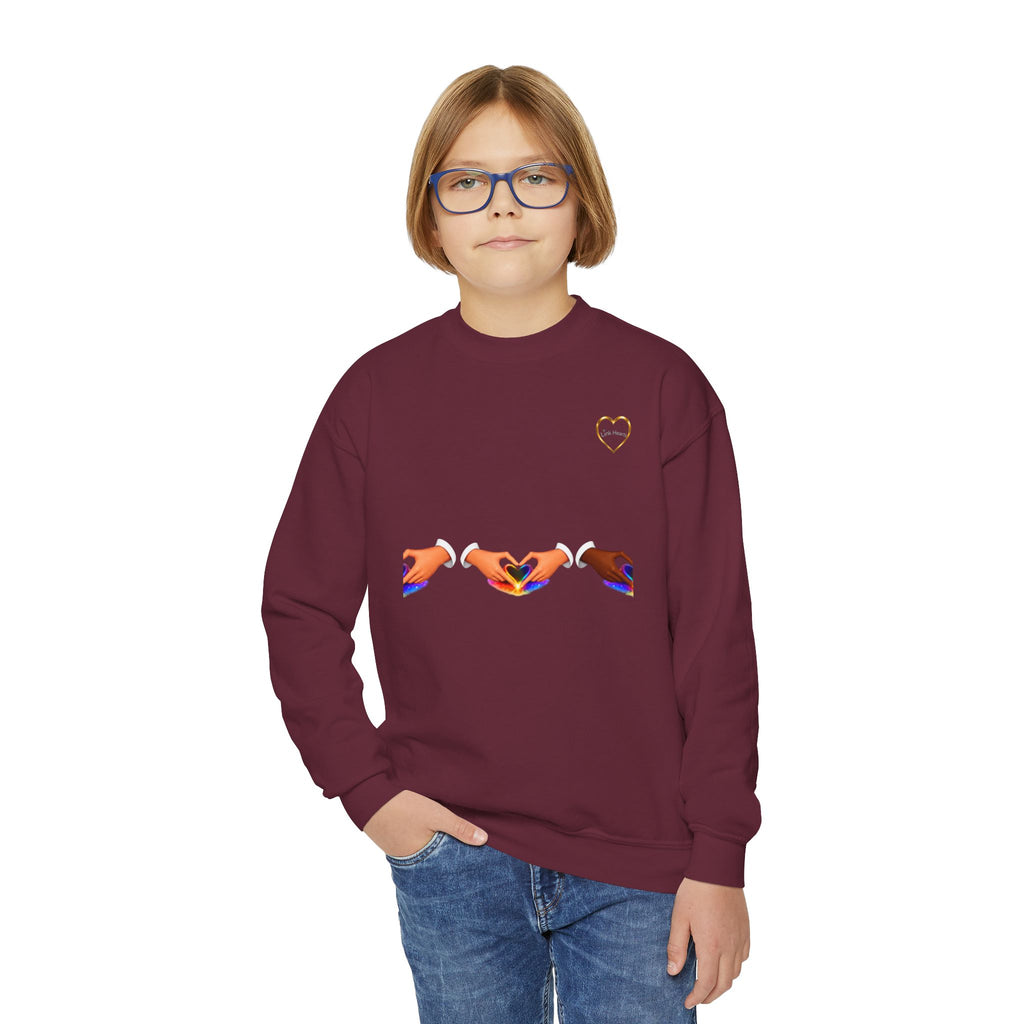Link Hearts™ Unity Crewneck Sweatshirt — Youth Crewneck
