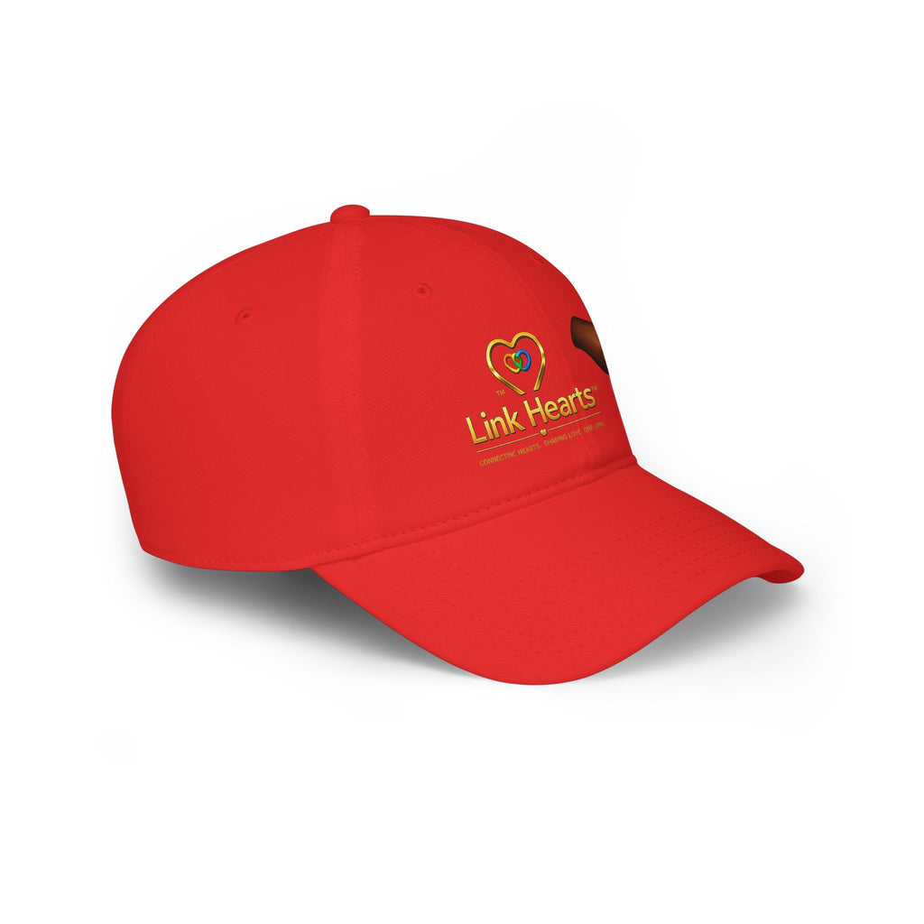 Low Profile Baseball Cap — "Link Hearts" Charity Logo Hat