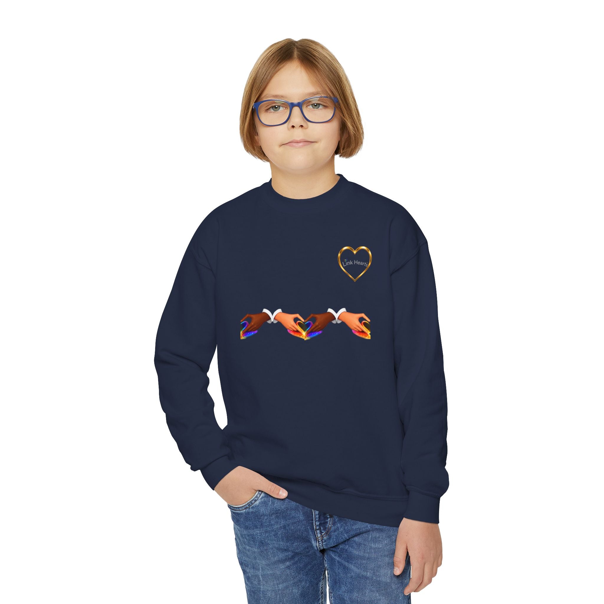 Link Hearts™ Unity Youth Crewneck Sweatshirt