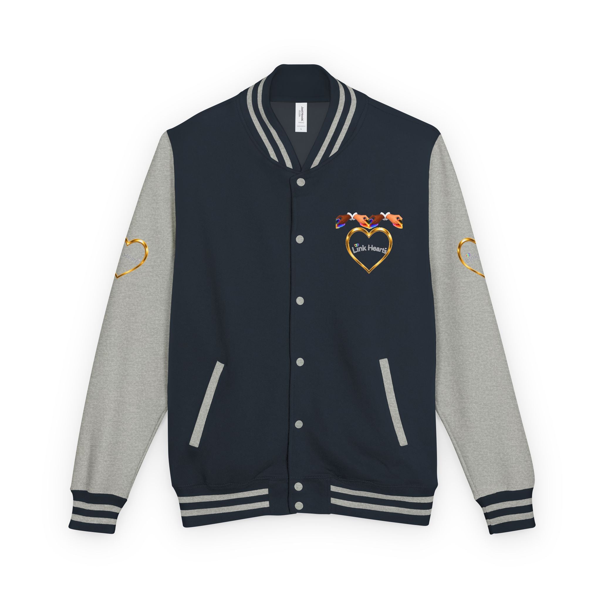 Link Hearts™ Premium Varsity Jacket – Wear the Movement.