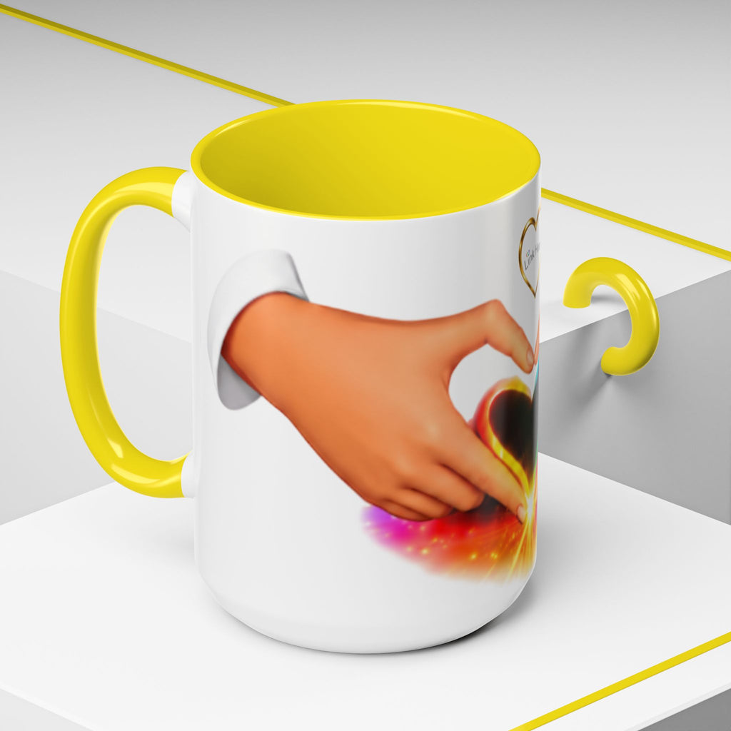 Link Hearts™ - Rainbow Heart Mug.