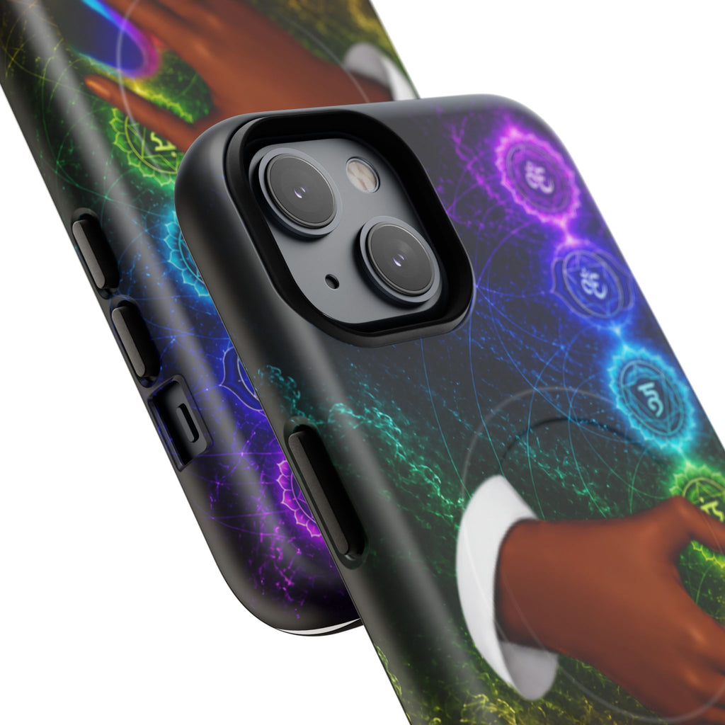Link Hearts™ Cosmic Energy Phone Case - Chakra Healing Magnetic Phone Case