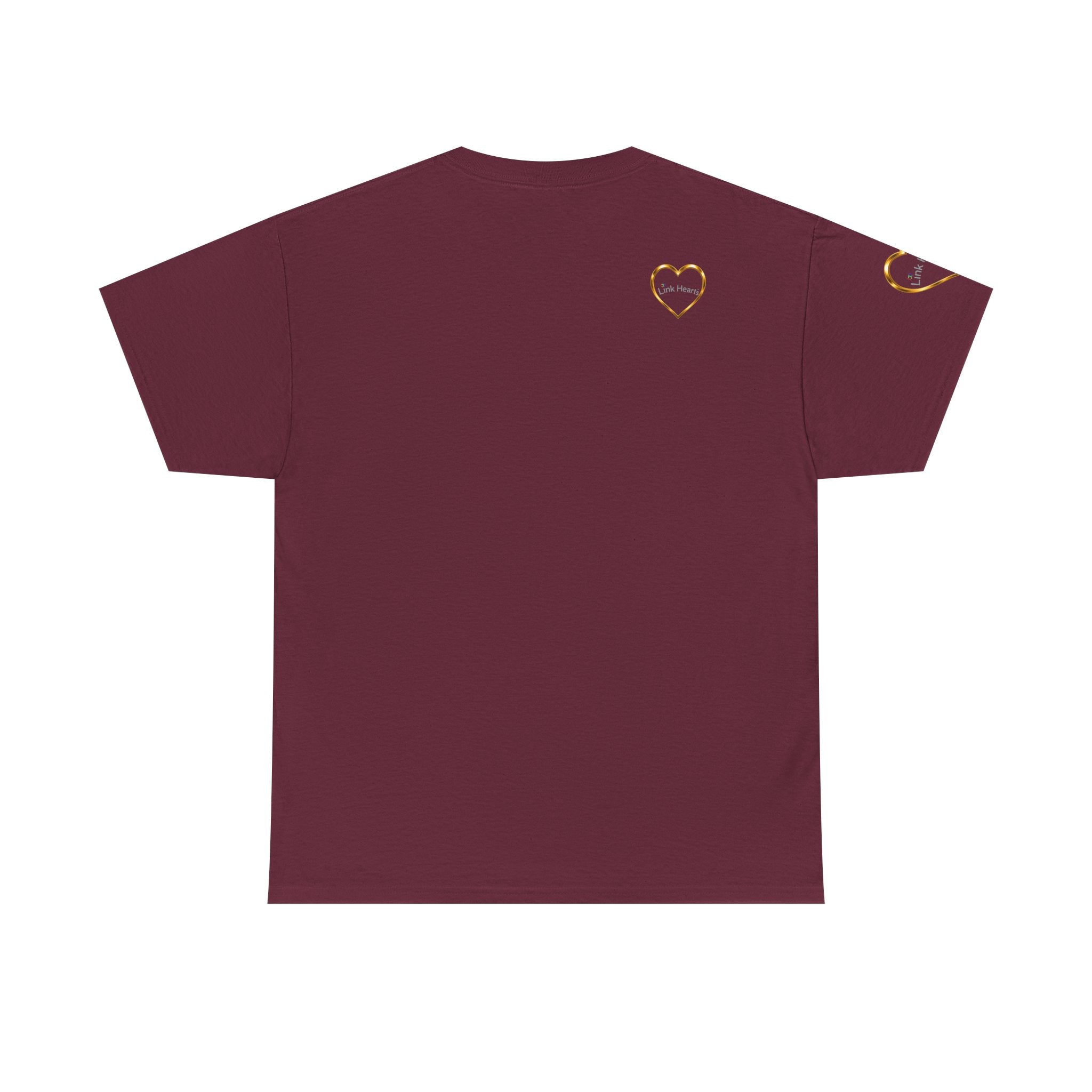 Link Hearts Unity Tee — Matching Rainbow Heart Couple Shirt (Love Wins)