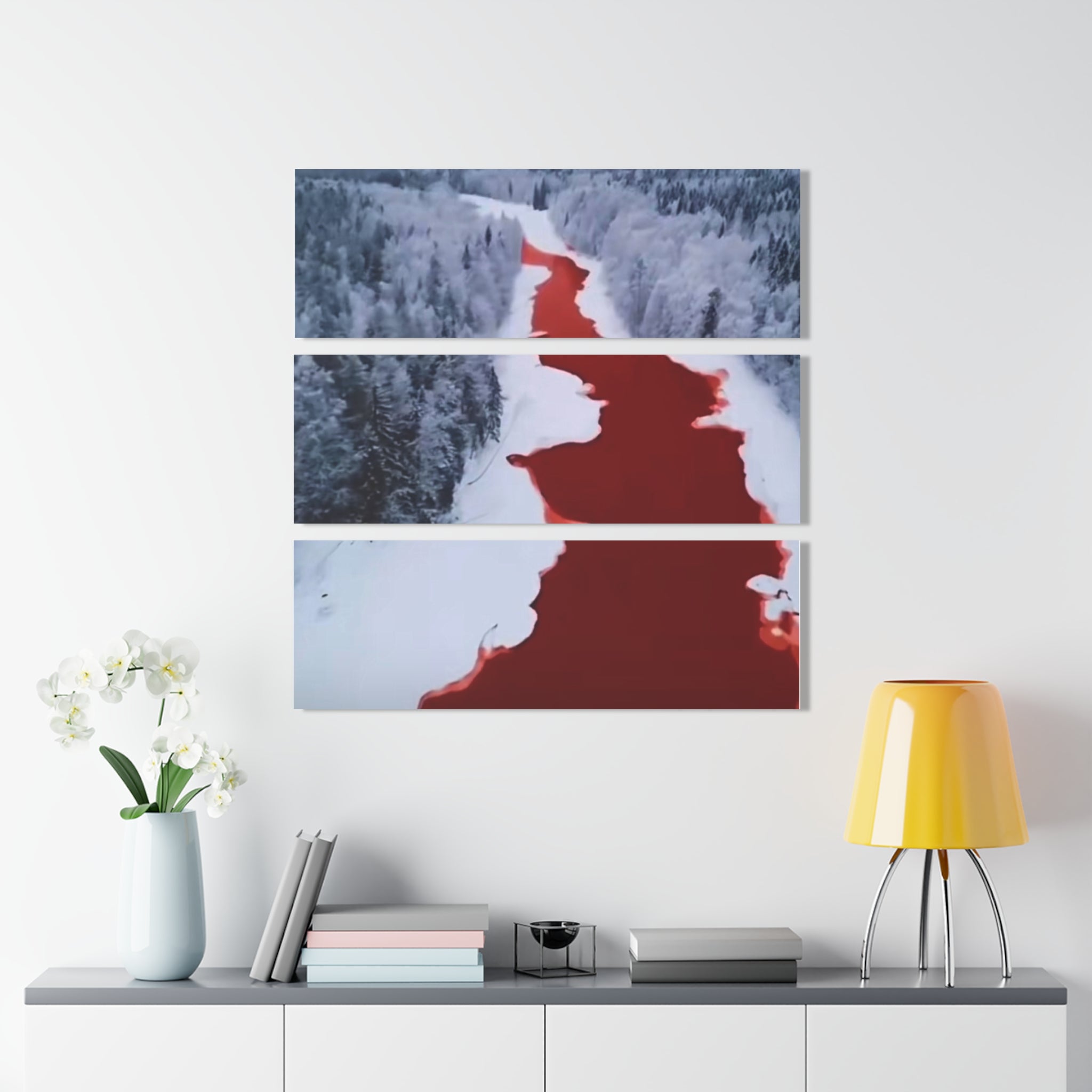 Link Hearts™ Luxury Acrylic Triptych — Modern Wall Art for Living Room & Bedroom