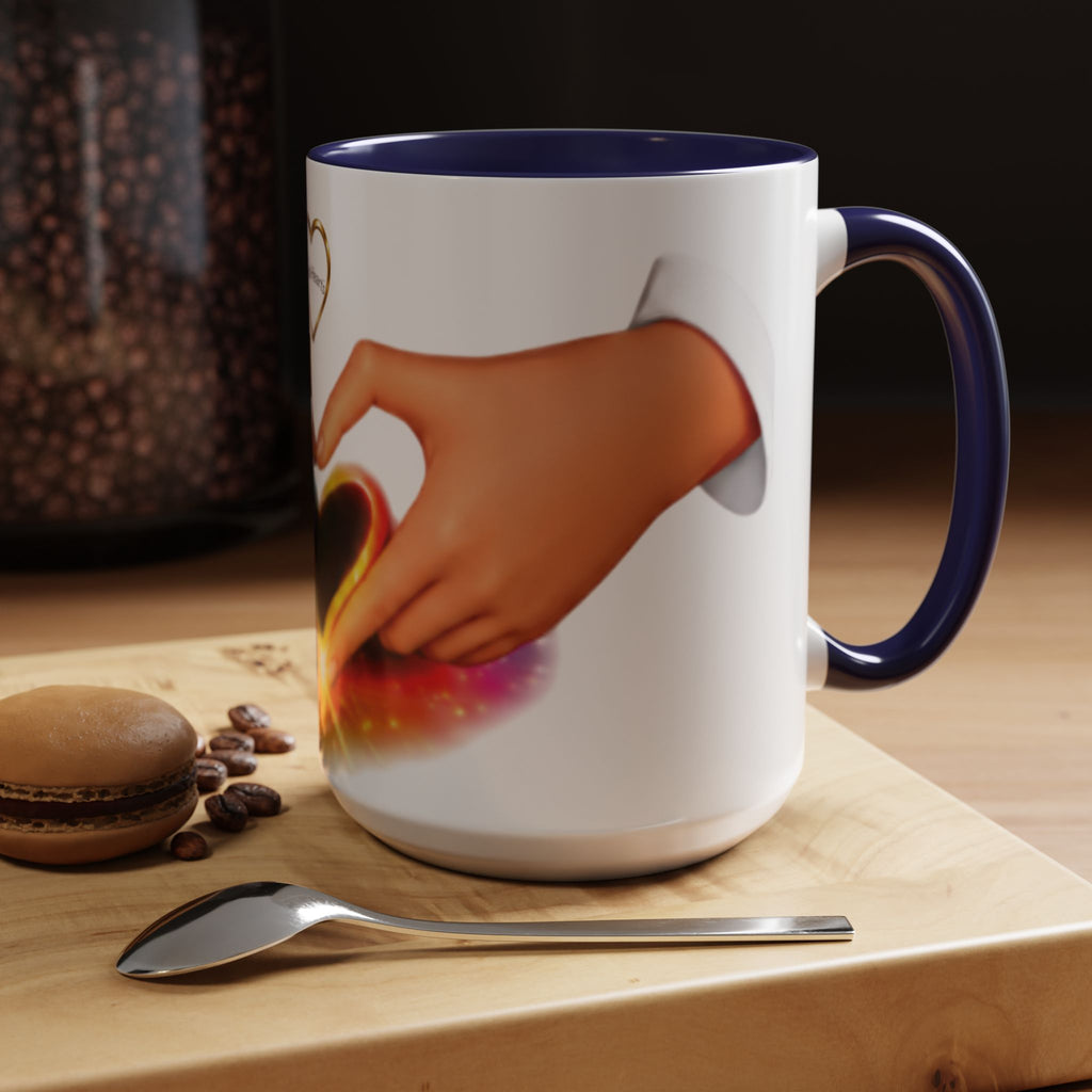 Link Hearts™ - Rainbow Unity Heart Mug.