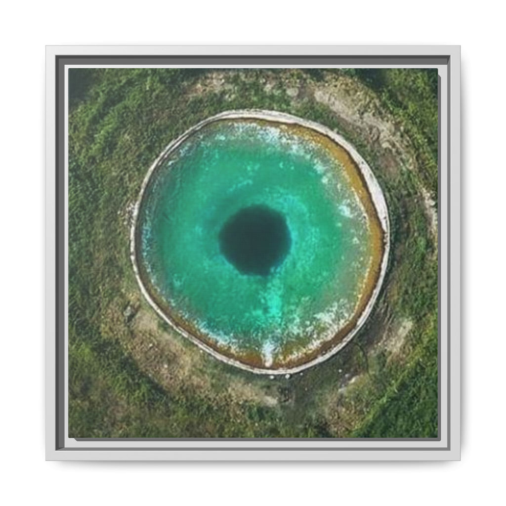 LinkHearts™ 'Sink Hole' Matte Canvas Framed Wall Art