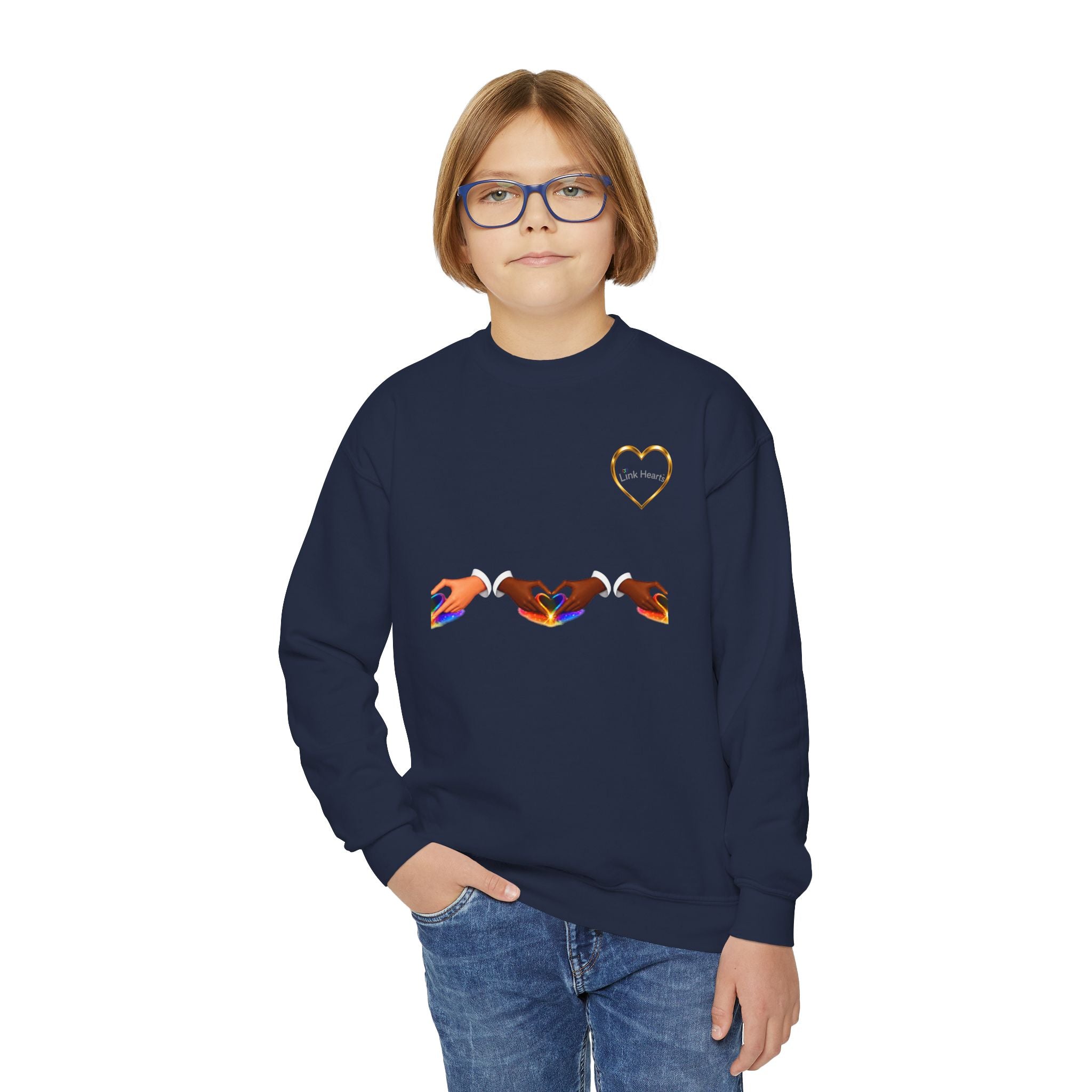Link Hearts™ Unity Youth Crewneck Sweatshirt